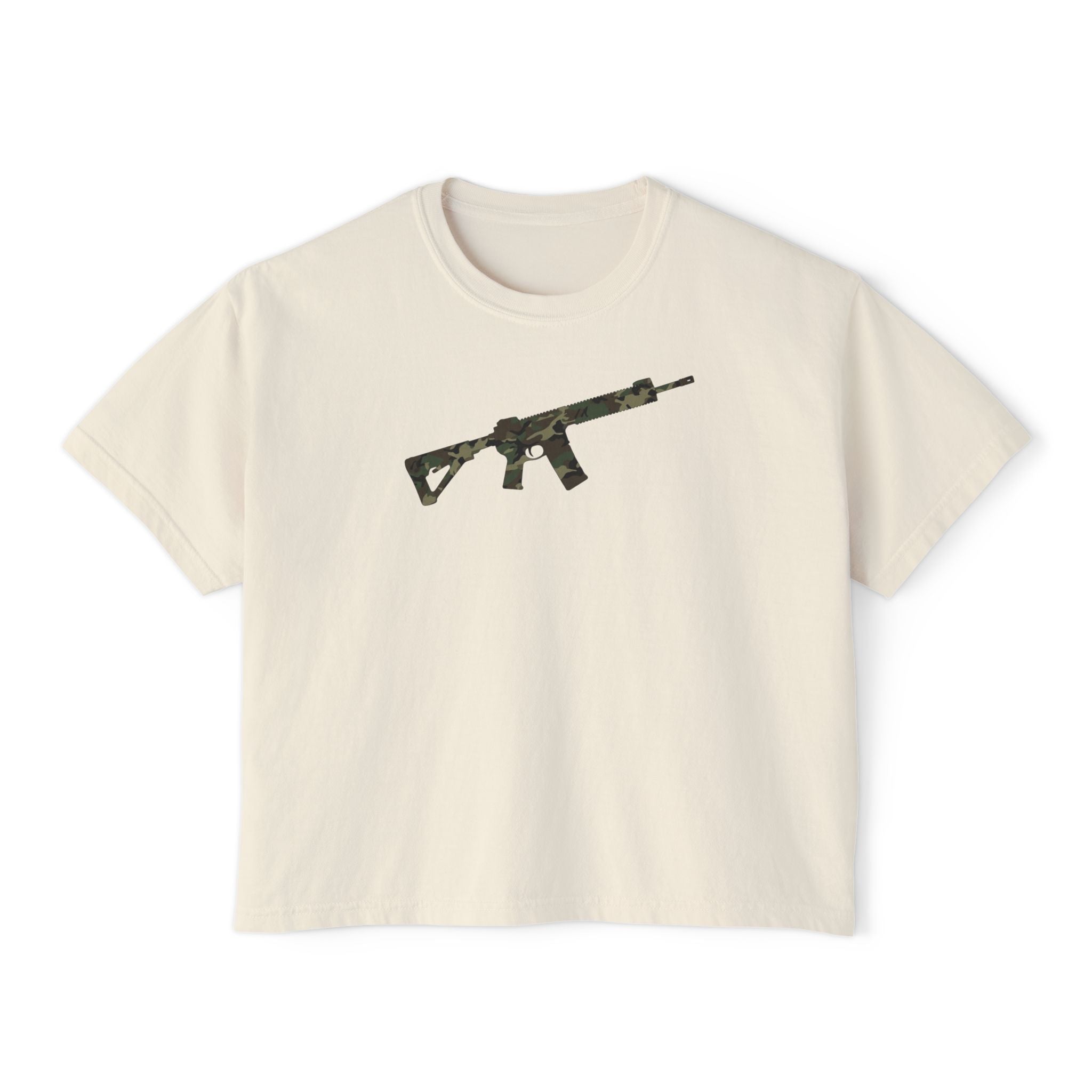 The Camo Collection-AR-Style Rifle- Women's Boxy Tee