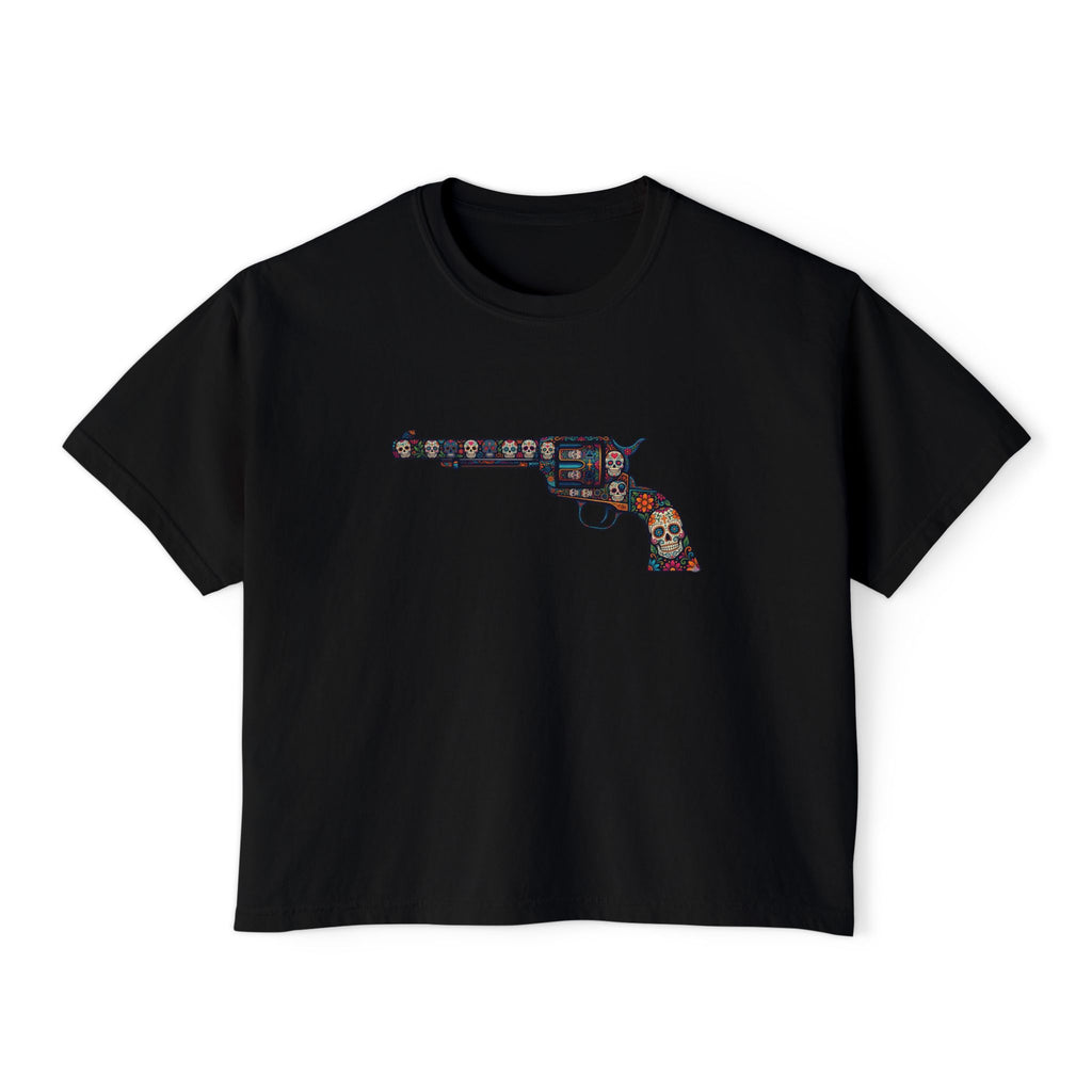 The Sugar Skull Collection -Revolver- Women’s Boxy Tee