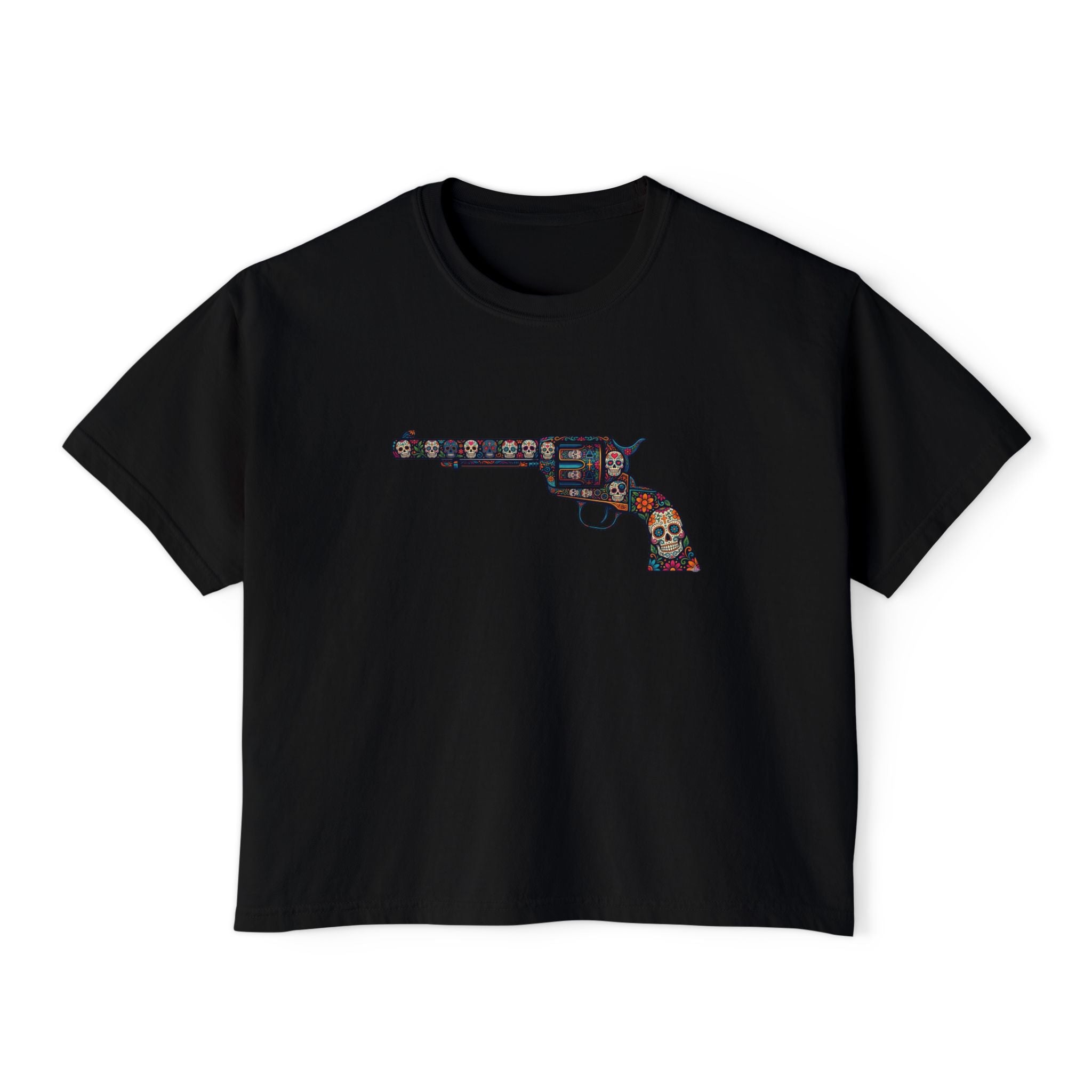 The Sugar Skull Collection -Revolver- Women’s Boxy Tee