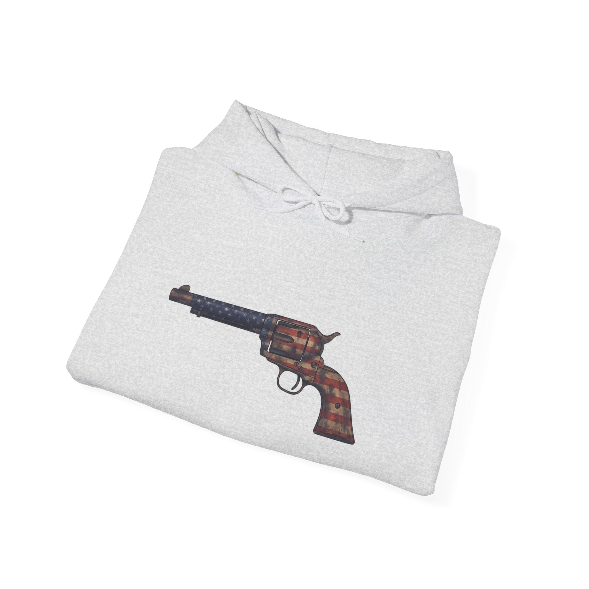 United States Flag Revolver Graphic Hoodie