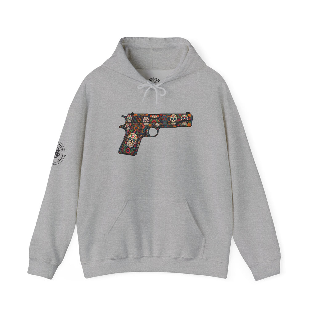Sugar Skull Pistol Graphic Hoodie