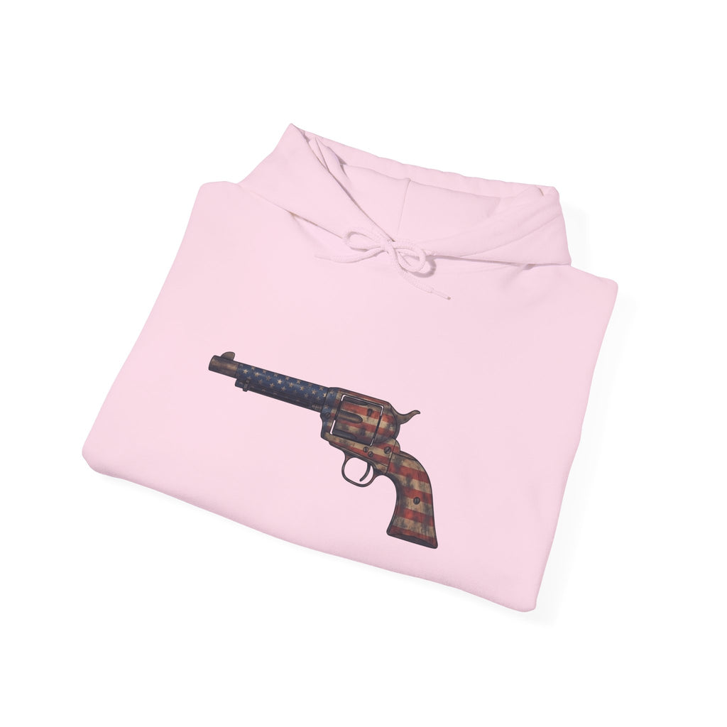 United States Flag Revolver Graphic Hoodie