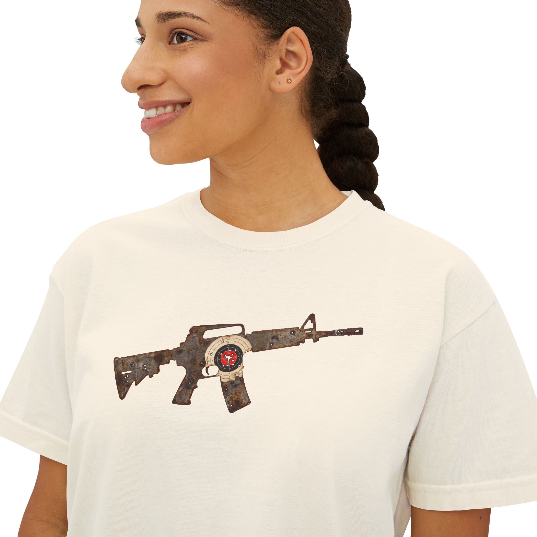 The Target Collection- AR Rifle-Women’s Boxy Tee