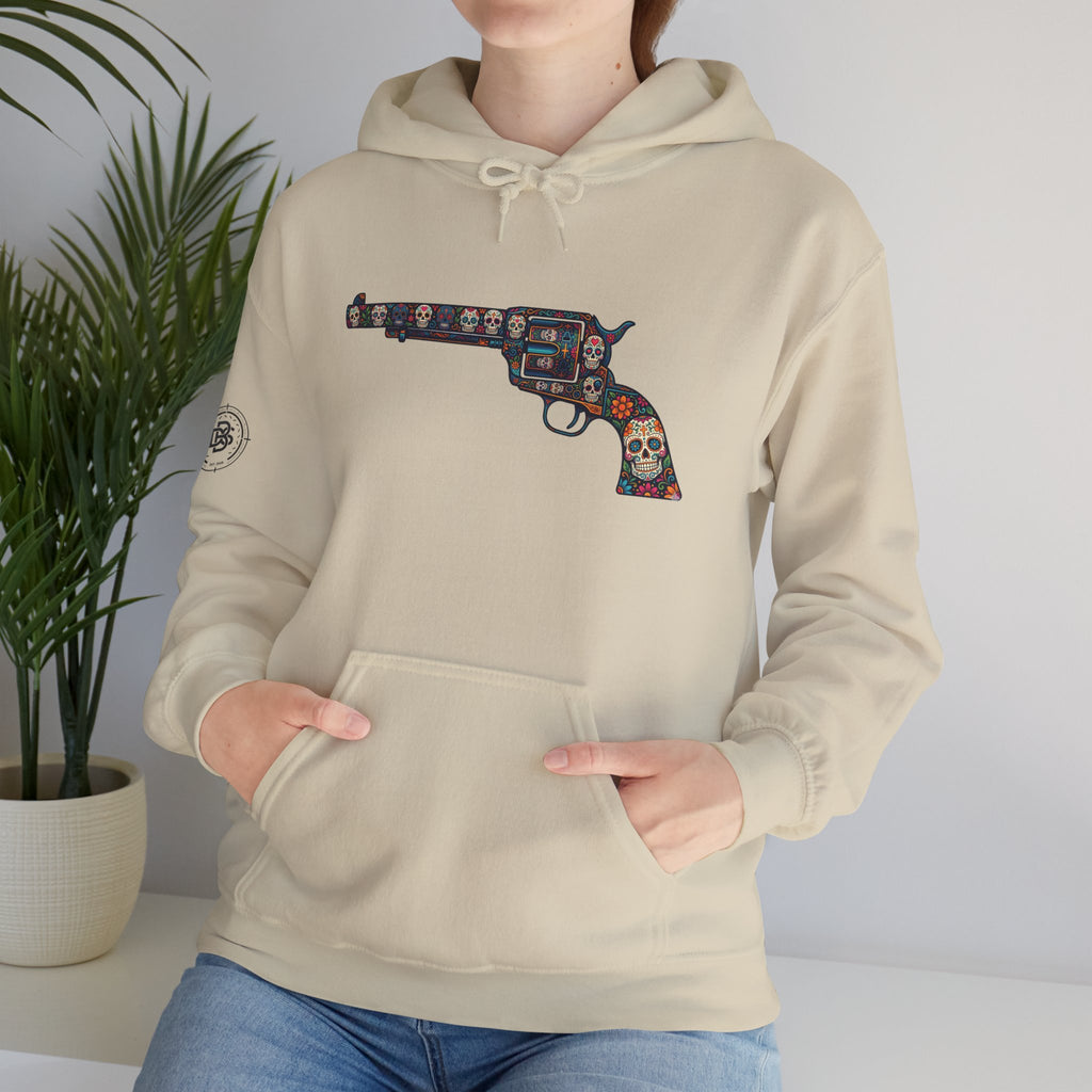 Sugar Skull Revolver Graphic Hoodie