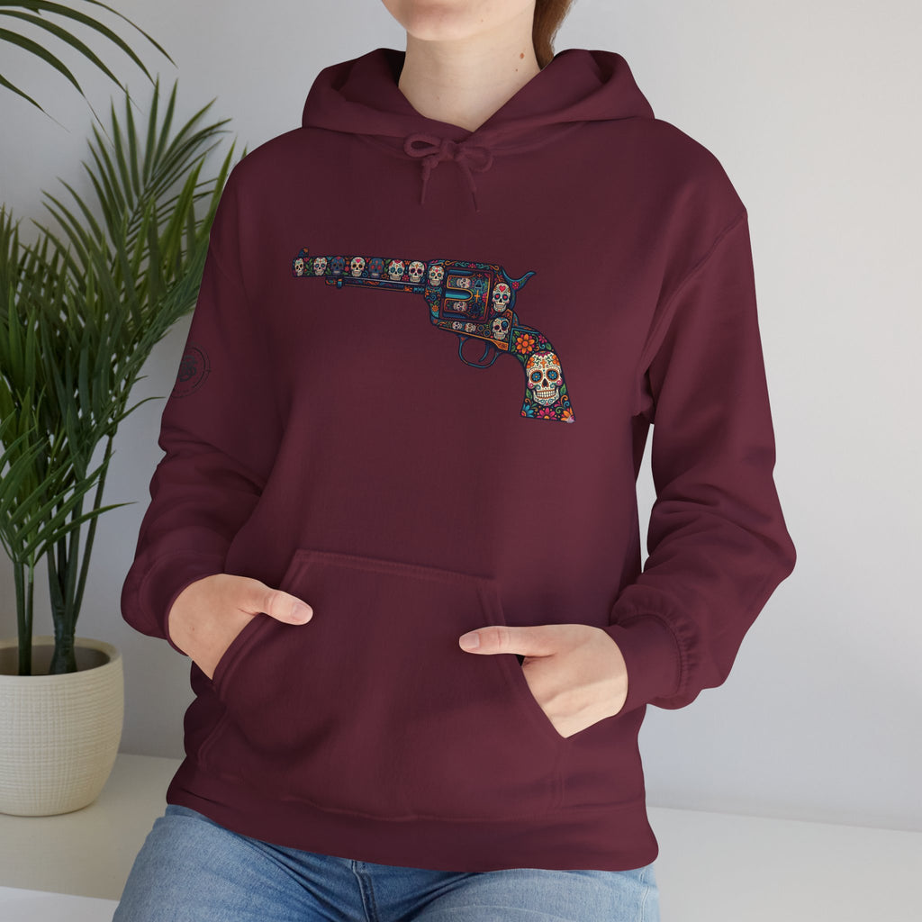 Sugar Skull Revolver Graphic Hoodie