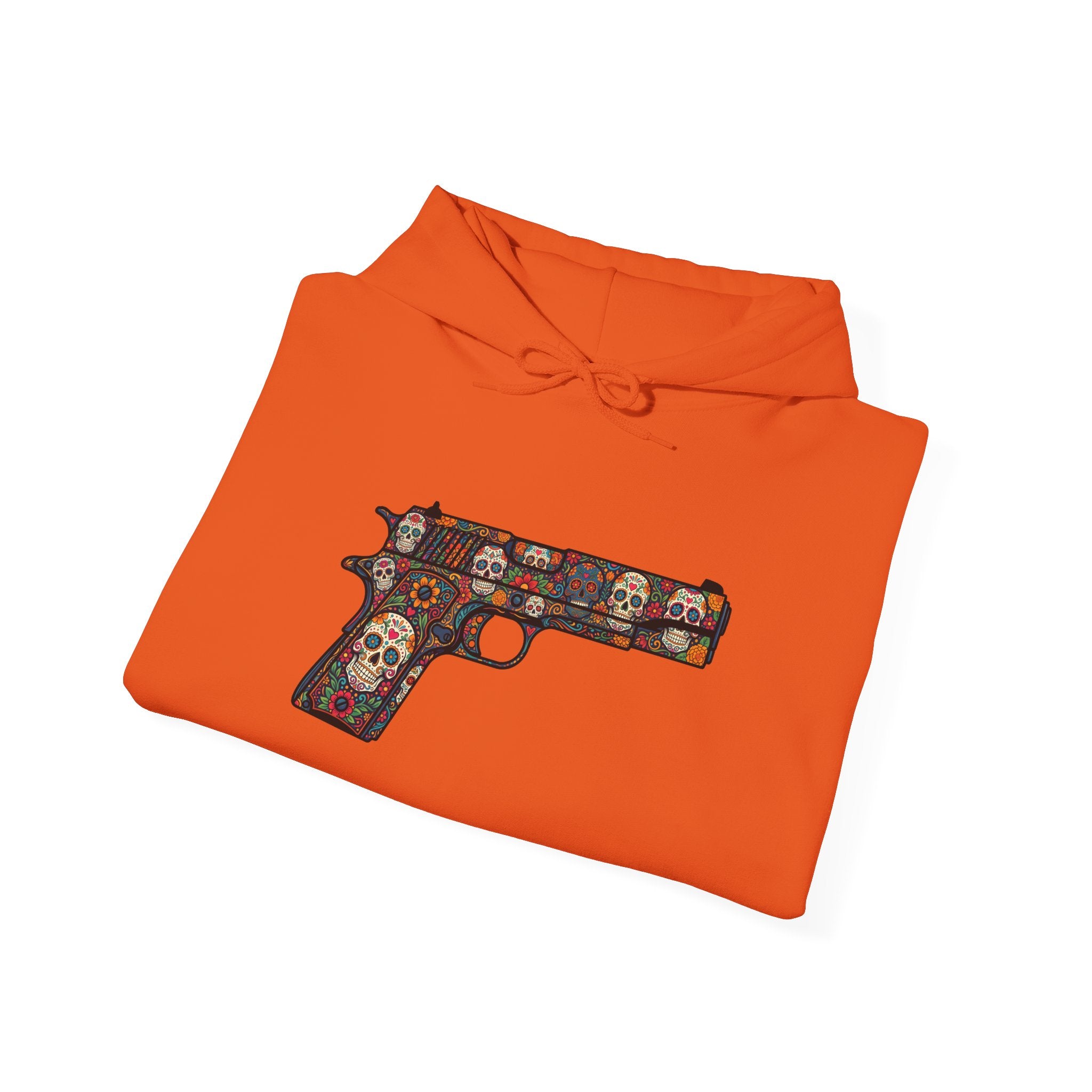 Sugar Skull Pistol Graphic Hoodie