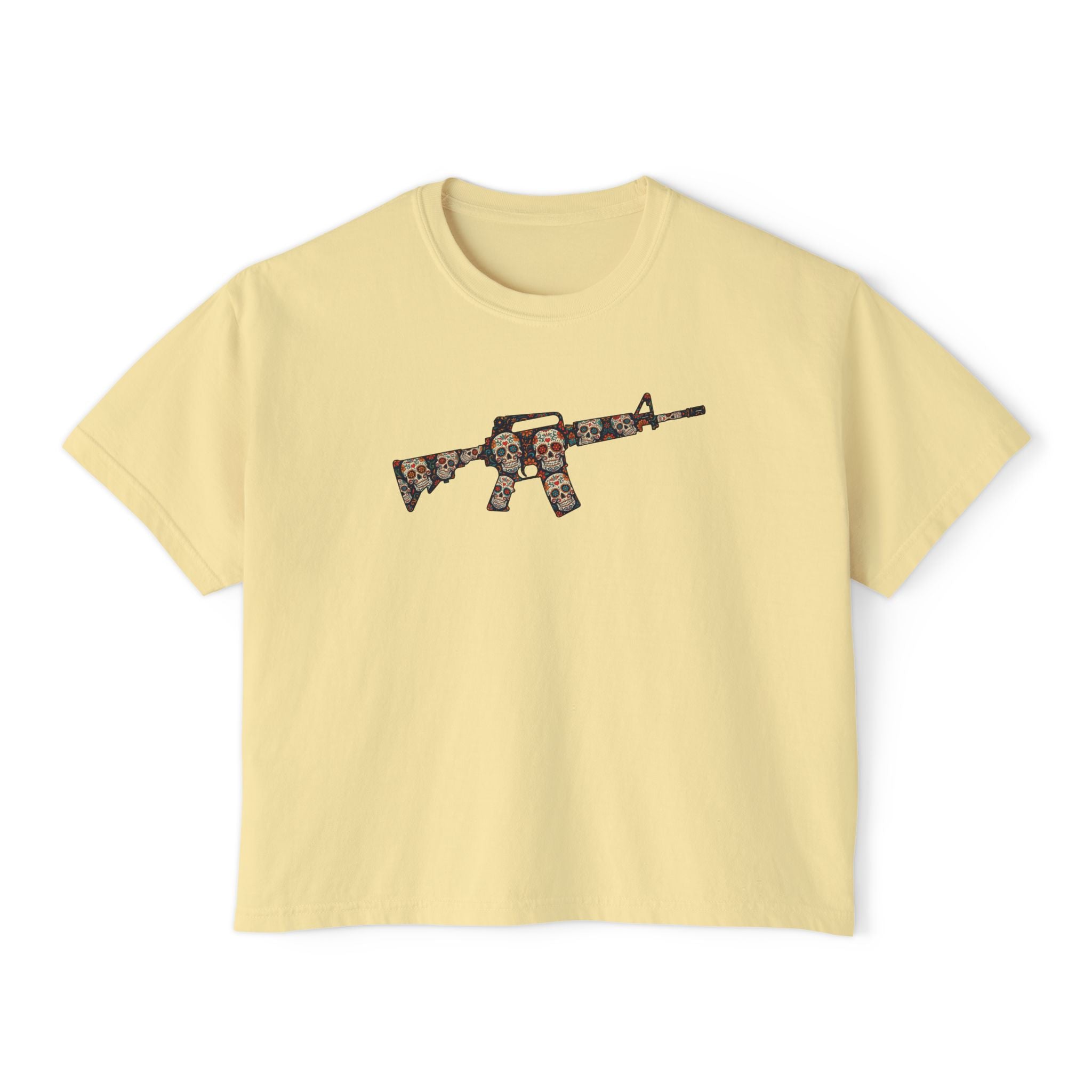 The Sugar Skull Collection -AR Rifle- Women’s Boxy Tee