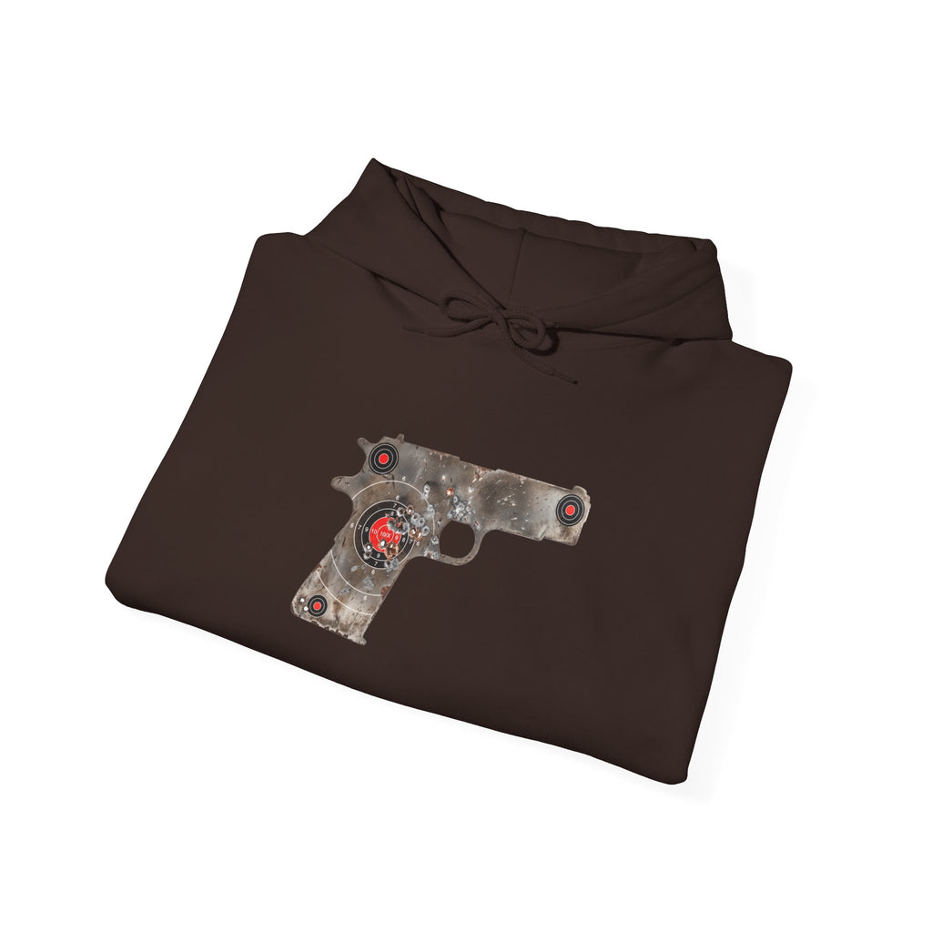 Vintage Metal Pistol Graphic Hoodie