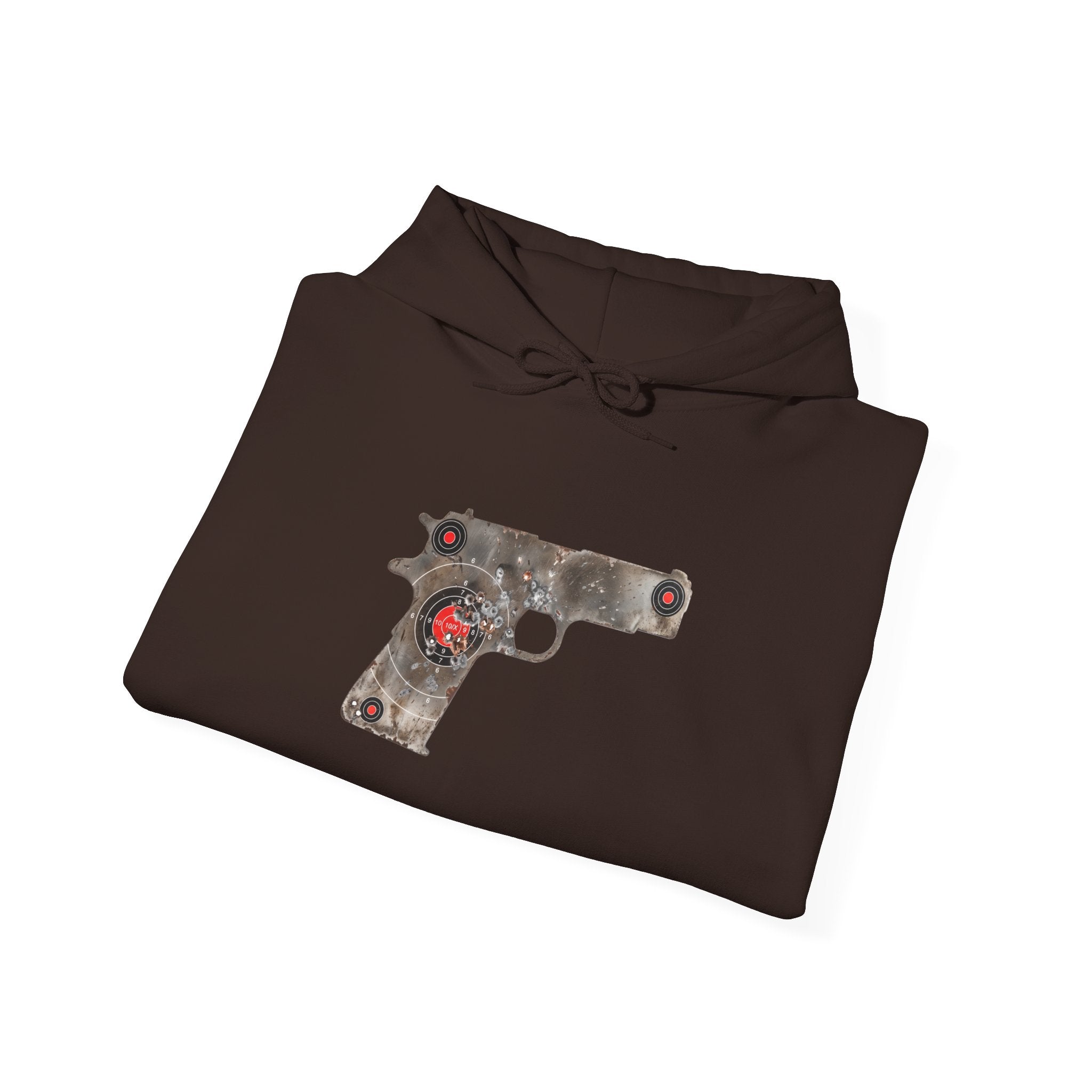 Vintage Metal Pistol Graphic Hoodie