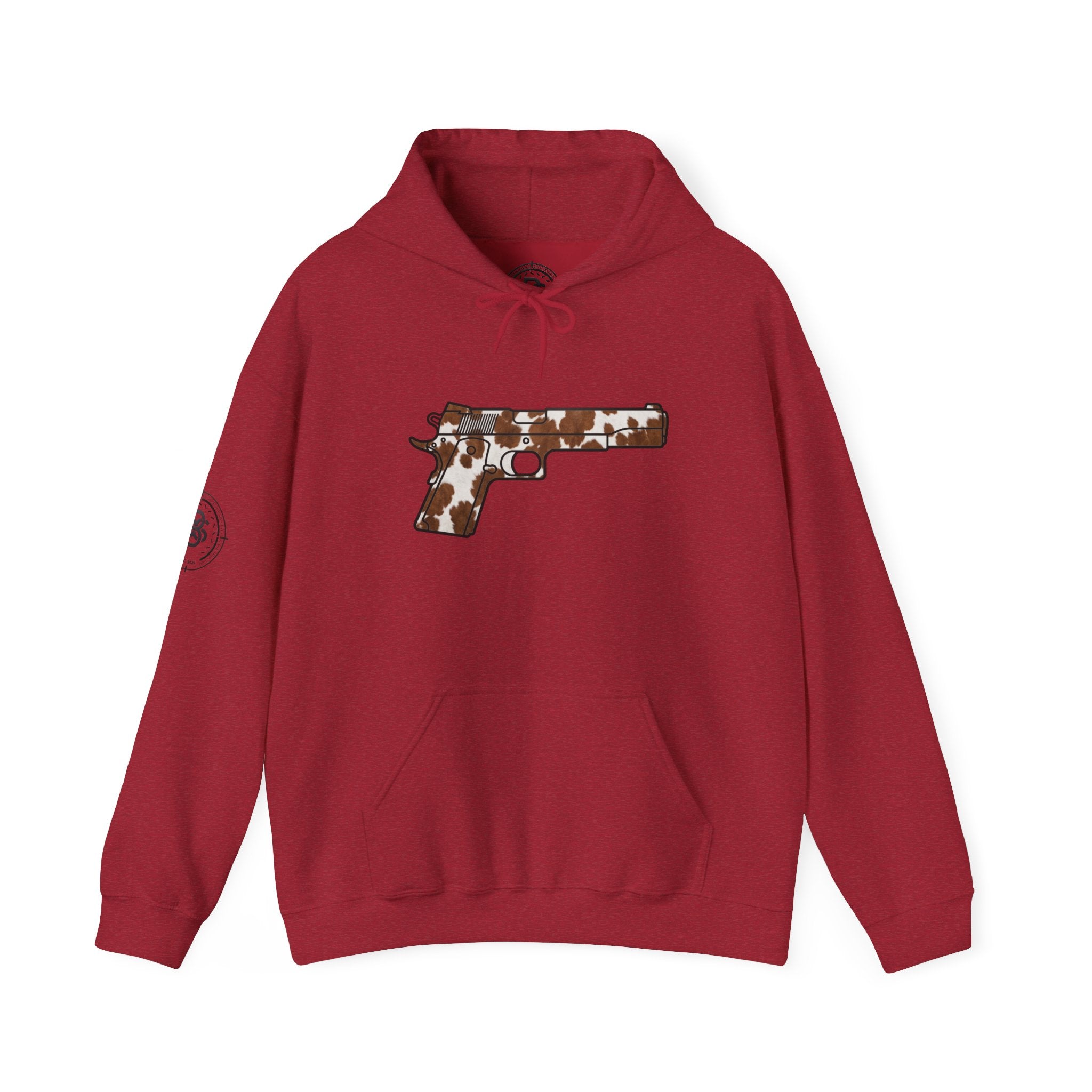 Cowhide Pistol Silhouette Hoodie