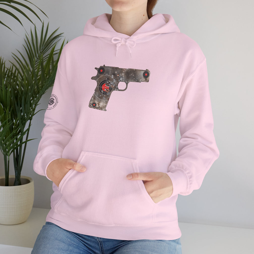 Vintage Metal Pistol Graphic Hoodie