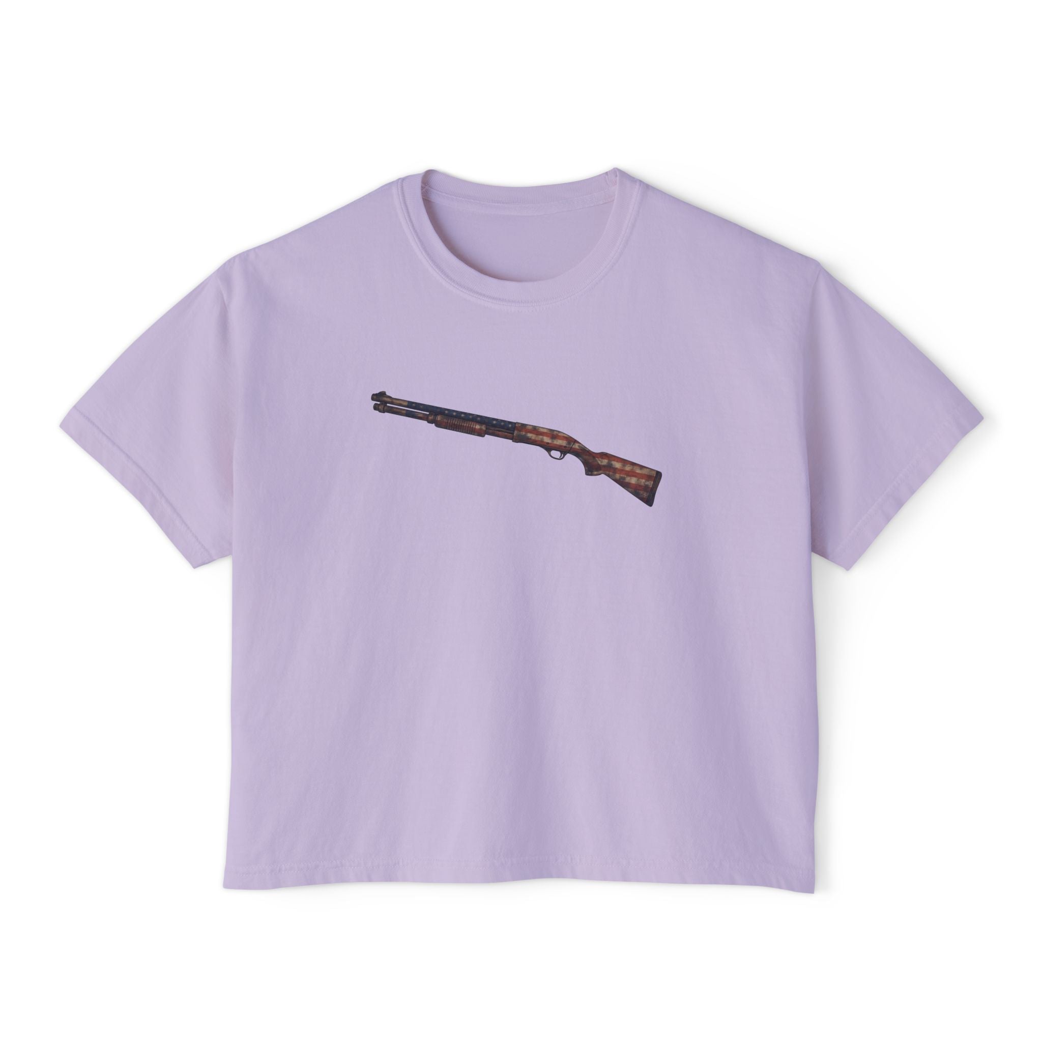 The US Flag Collection- Shotgun-Women's Boxy Tee