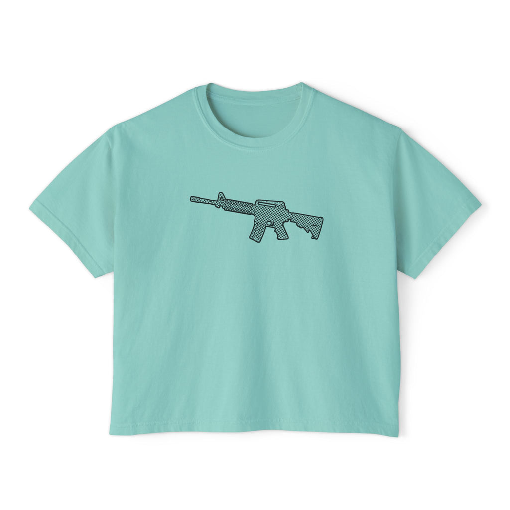 The Checker Collection-AR Rifle-Women's Boxy Tee