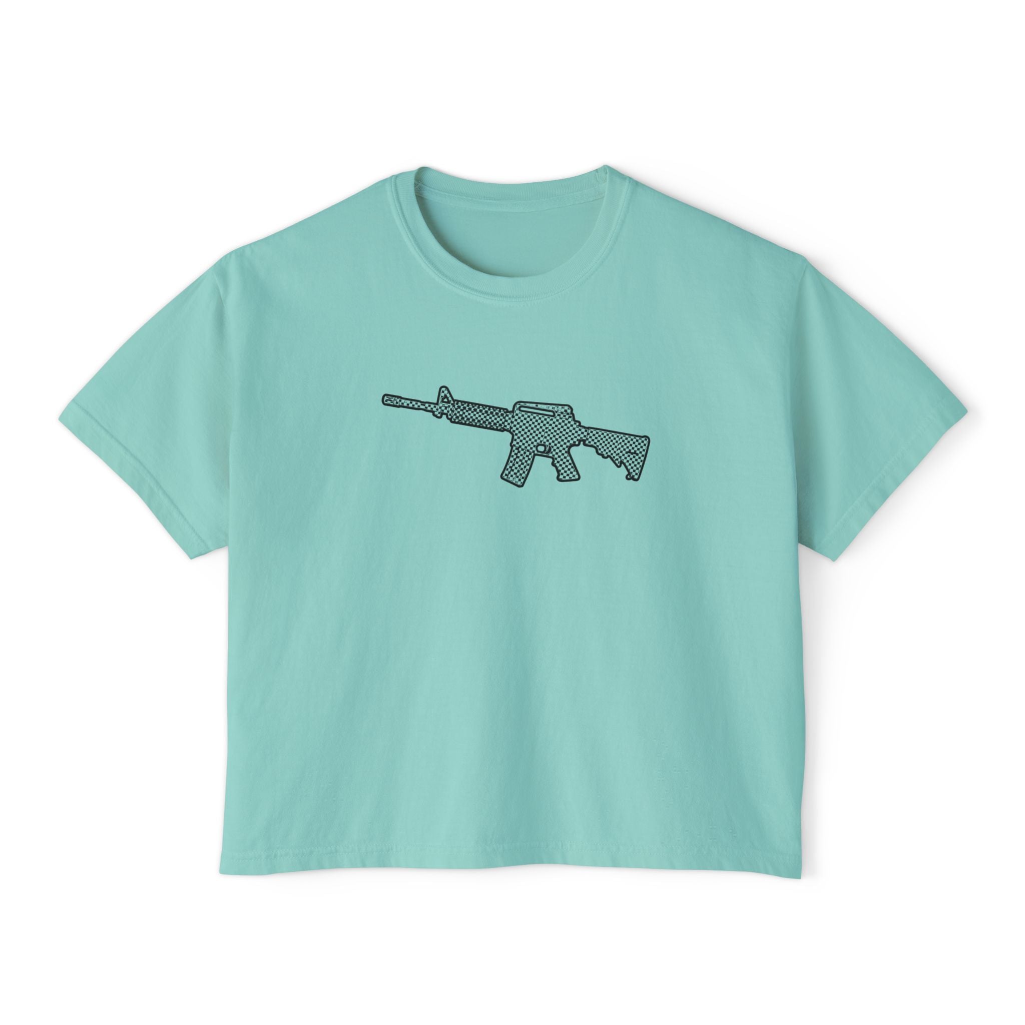 The Checker Collection-AR Rifle-Women's Boxy Tee