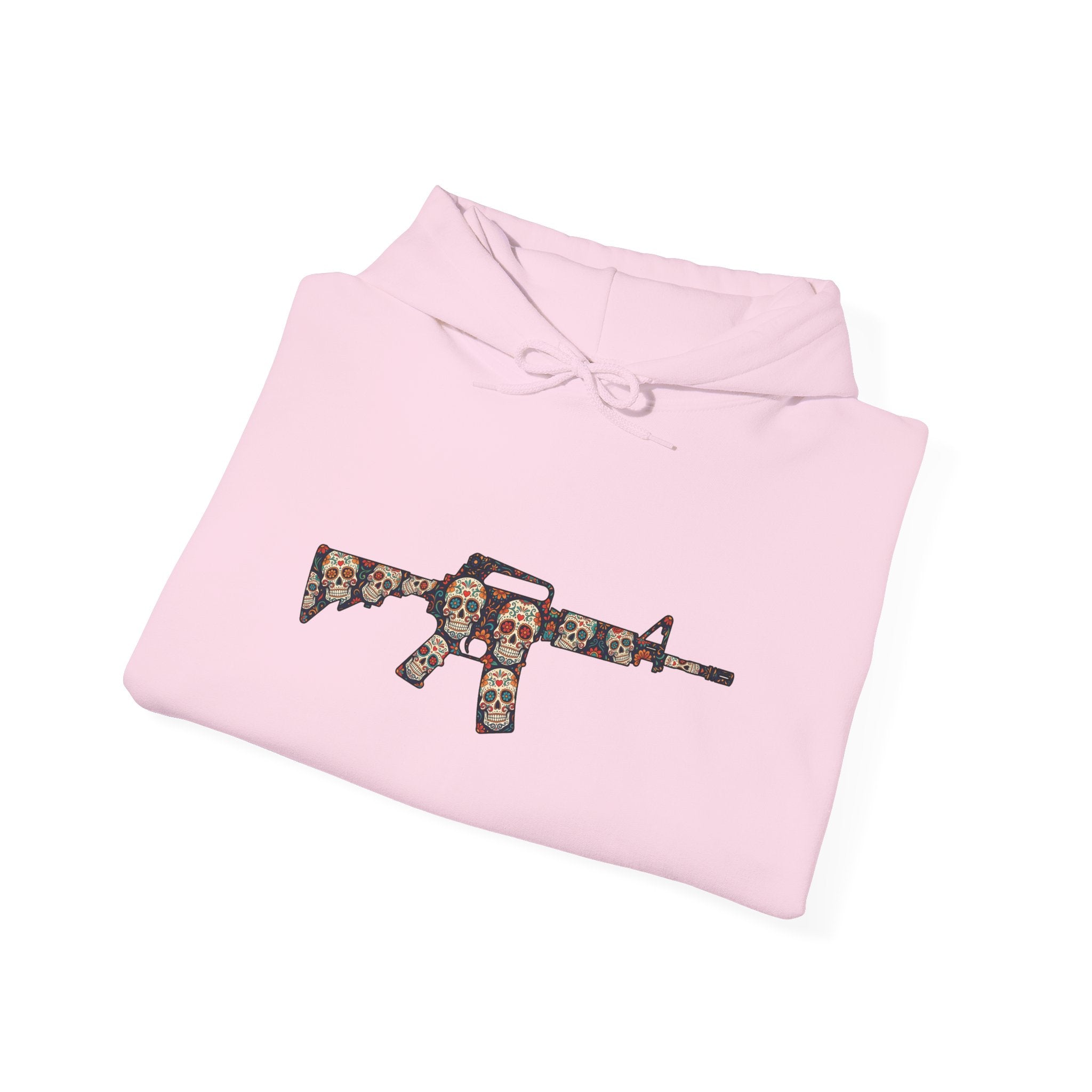 Sugar Skull AR-Style Rifle Graphic Hoodie