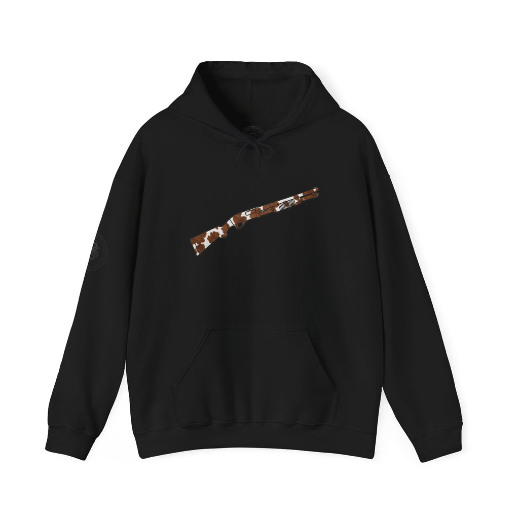 Cow Hide Shotgun Silhouette Hoodie
