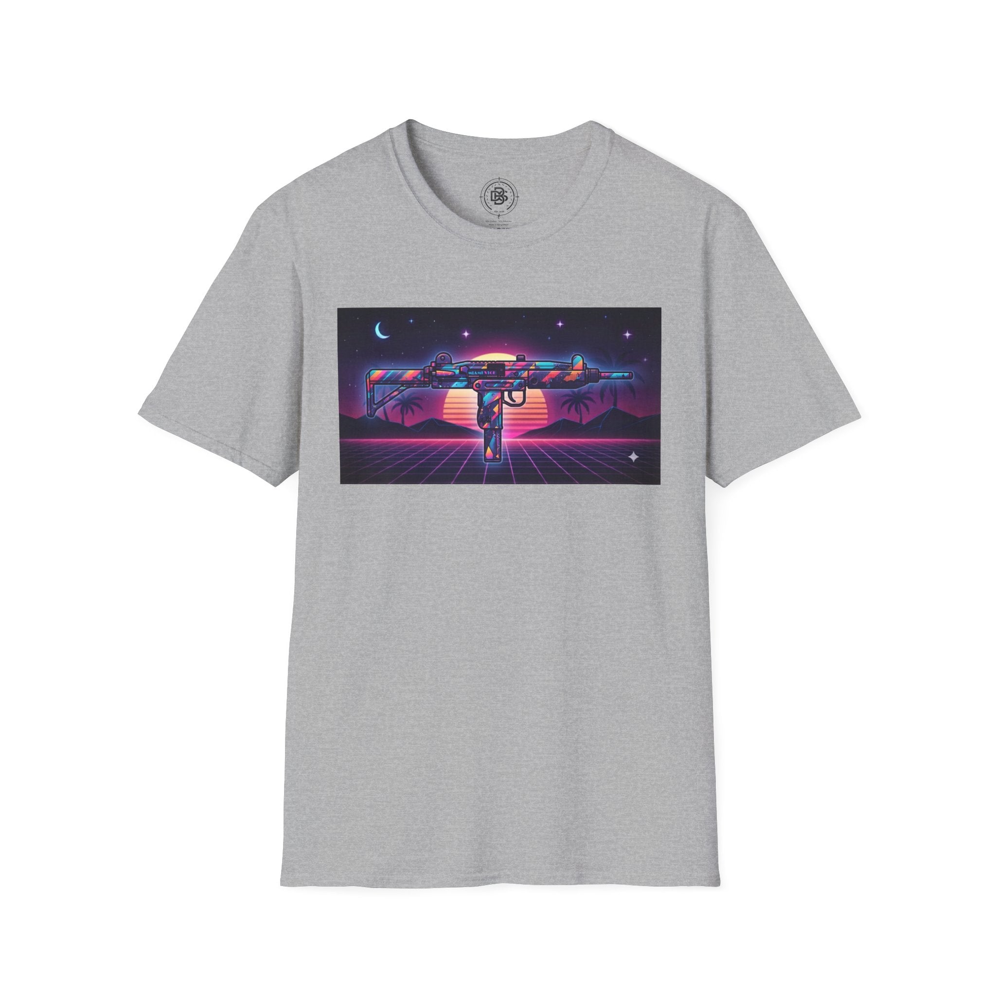 The Men's Collection- 80's Retro UZI-Softstyle T-Shirt