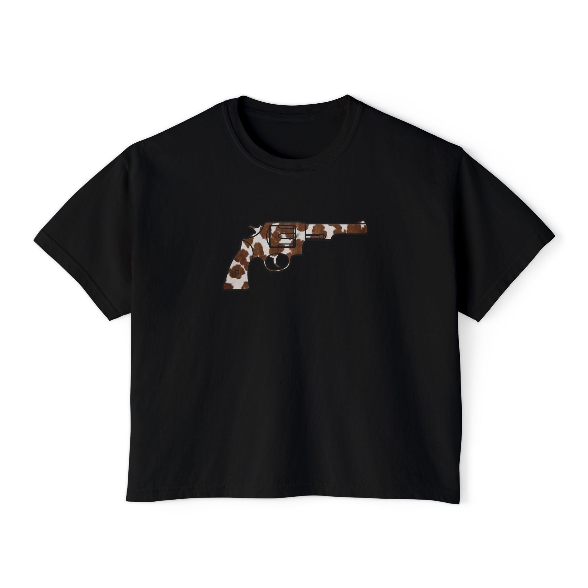 The Cowhide Collection-Revolver-Women's Boxy Tee