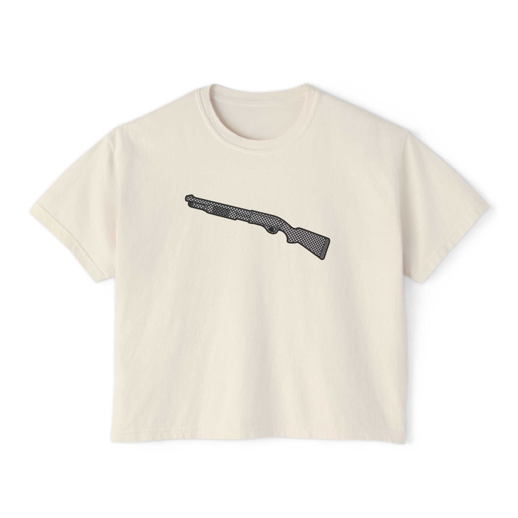 The Checker Collection-Shotgun-Women's Boxy Tee
