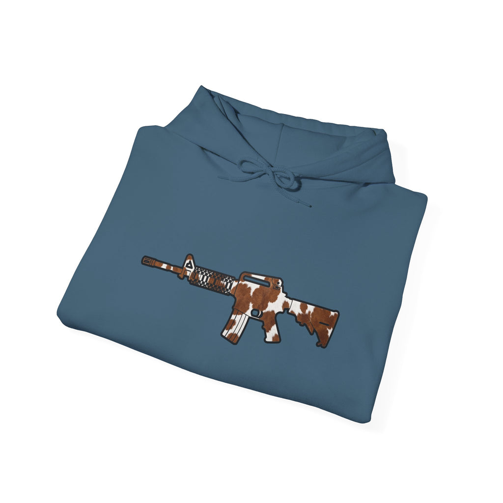 Cowhide AR Rifle Silhouette Hoodie