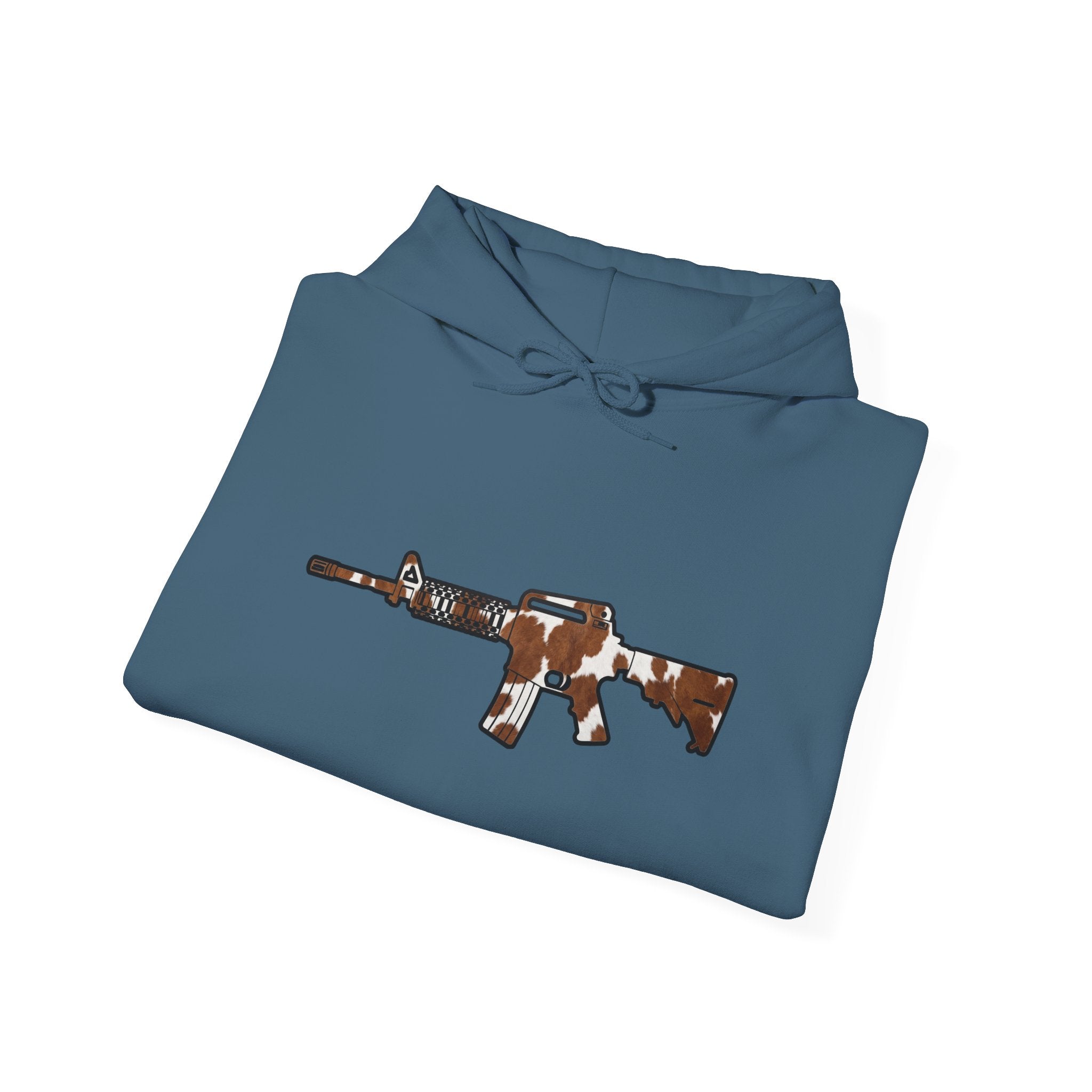 Cowhide AR Rifle Silhouette Hoodie