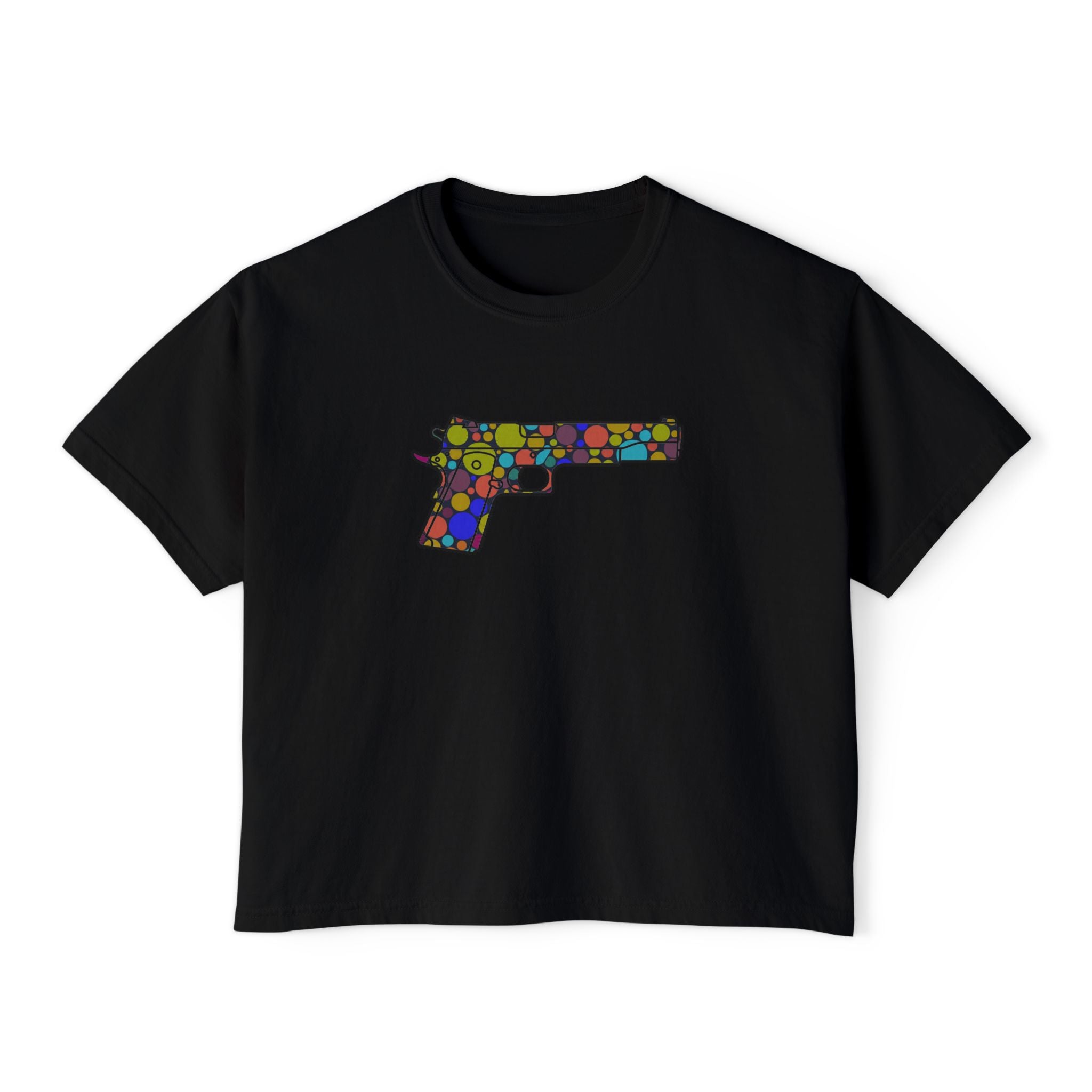 The Dot Collection- 1911 Pistol- Women's Boxy Tee