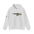 Rifle Dot Pattern Hoodie — Colorful Tactical Graphic Sweatshirt