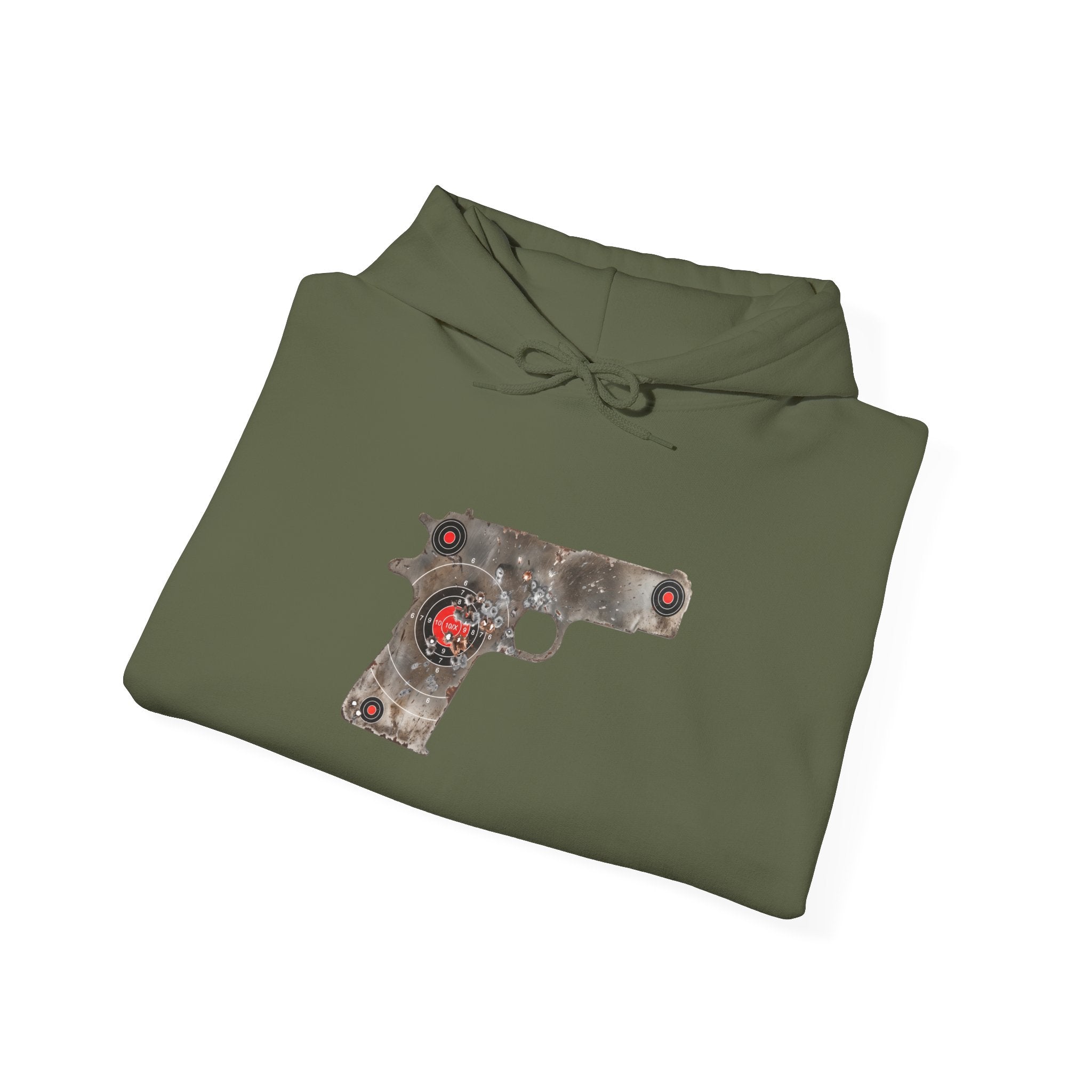 Vintage Metal Pistol Graphic Hoodie