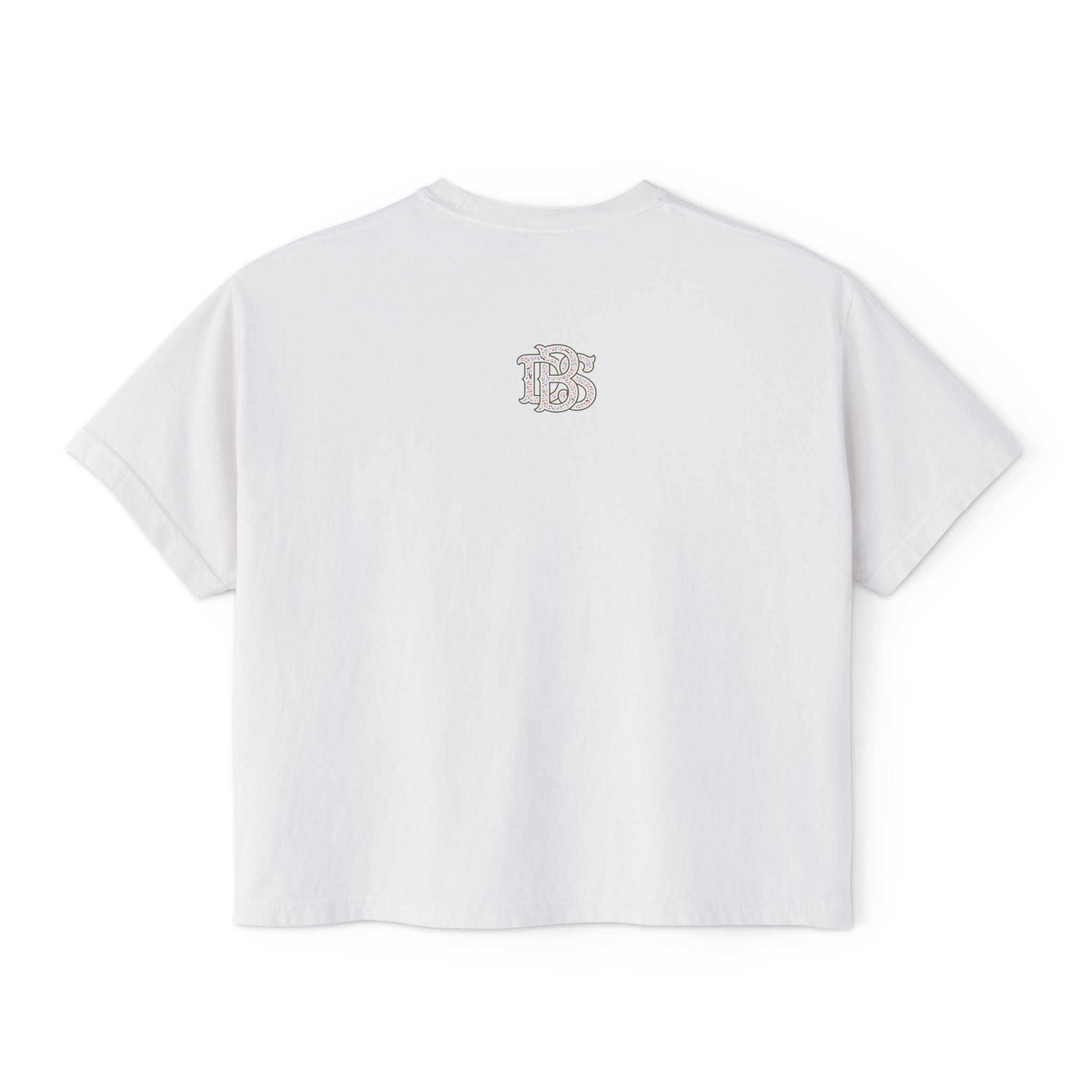 Beans and Bullets Women's Boxy Tee – Coffee Lover Graphic Crop Tee