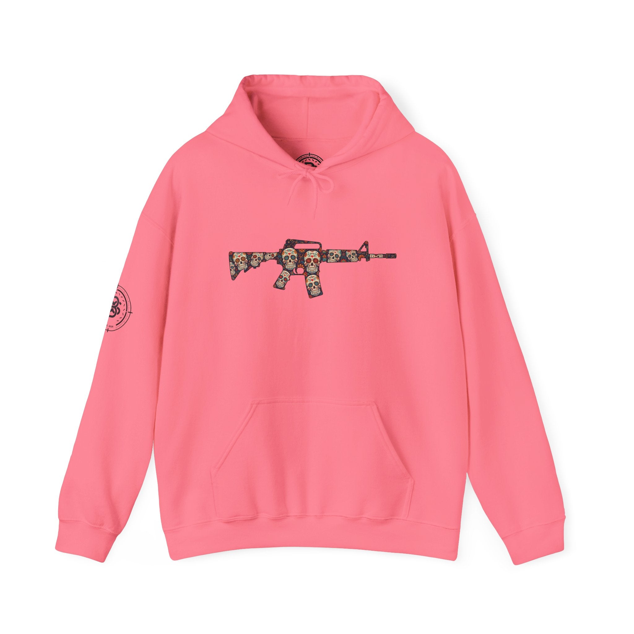 Sugar Skull AR-Style Rifle Graphic Hoodie