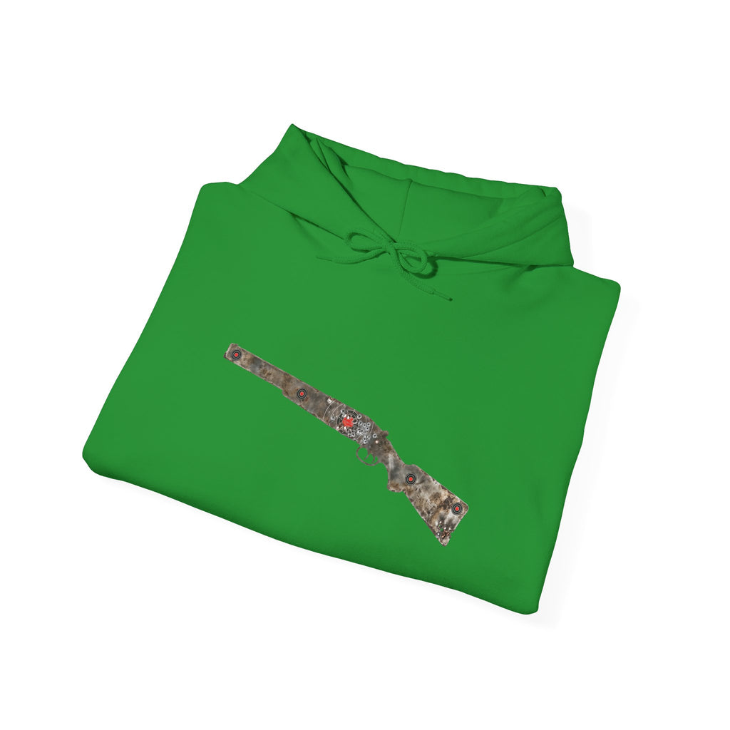 Vintage Metal Shotgun Target Graphic Hoodie