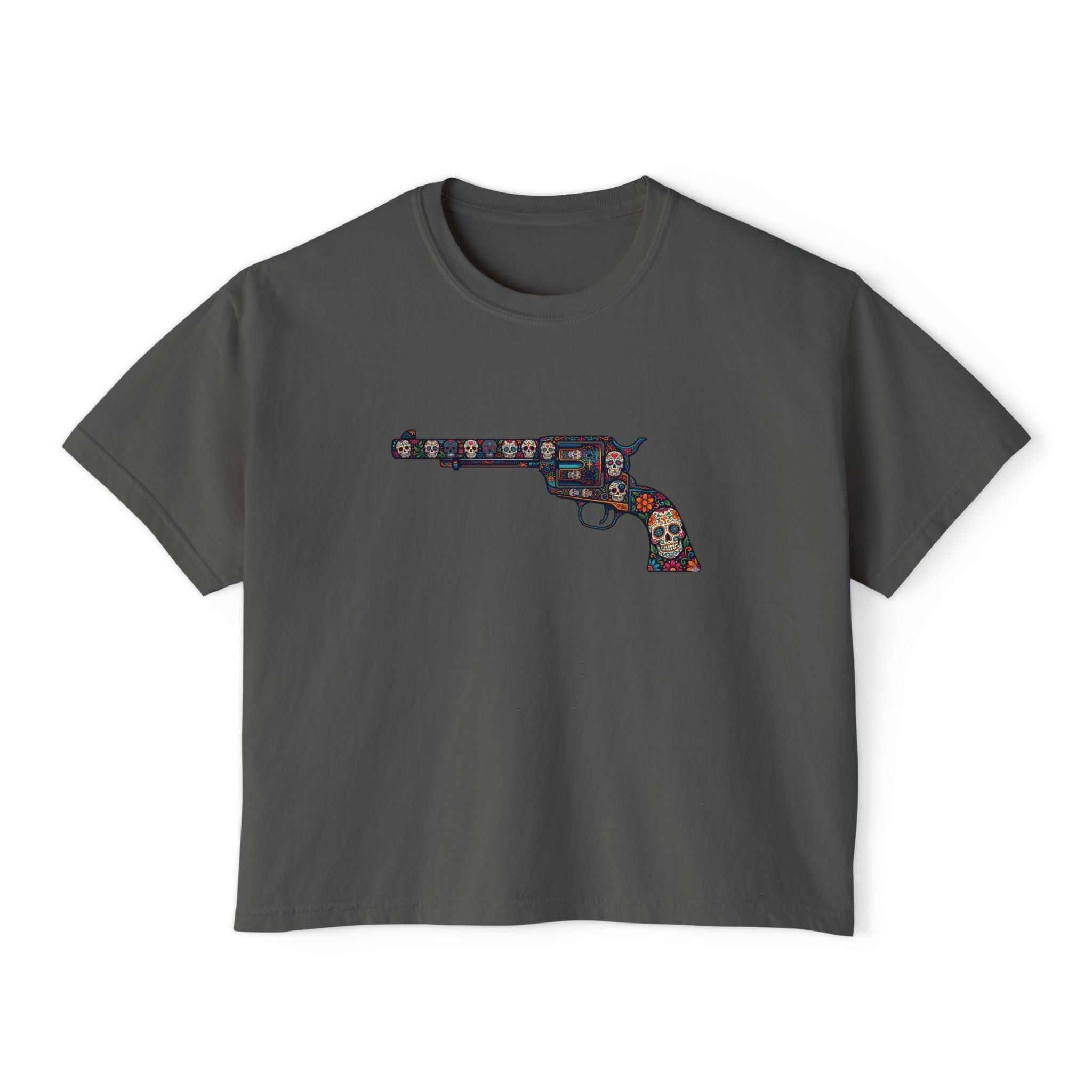 The Sugar Skull Collection -Revolver- Women’s Boxy Tee