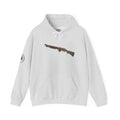Floral Shotgun Hoodie-Vintage Gun Graphic