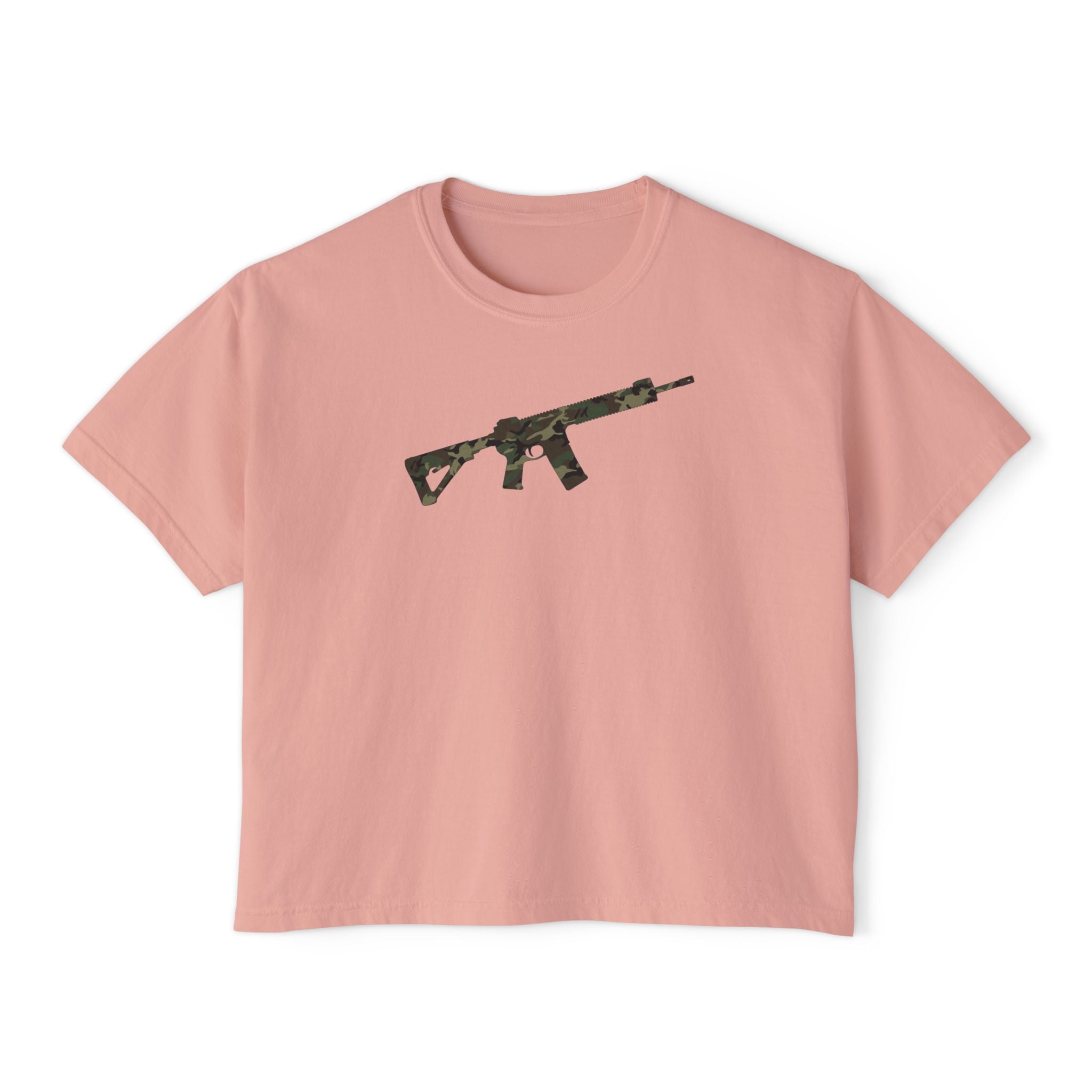 The Camo Collection-AR-Style Rifle- Women's Boxy Tee