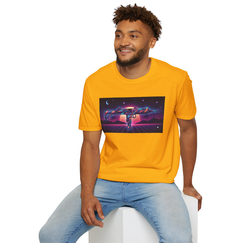 The Men's Collection- 80's Retro UZI-Softstyle T-Shirt