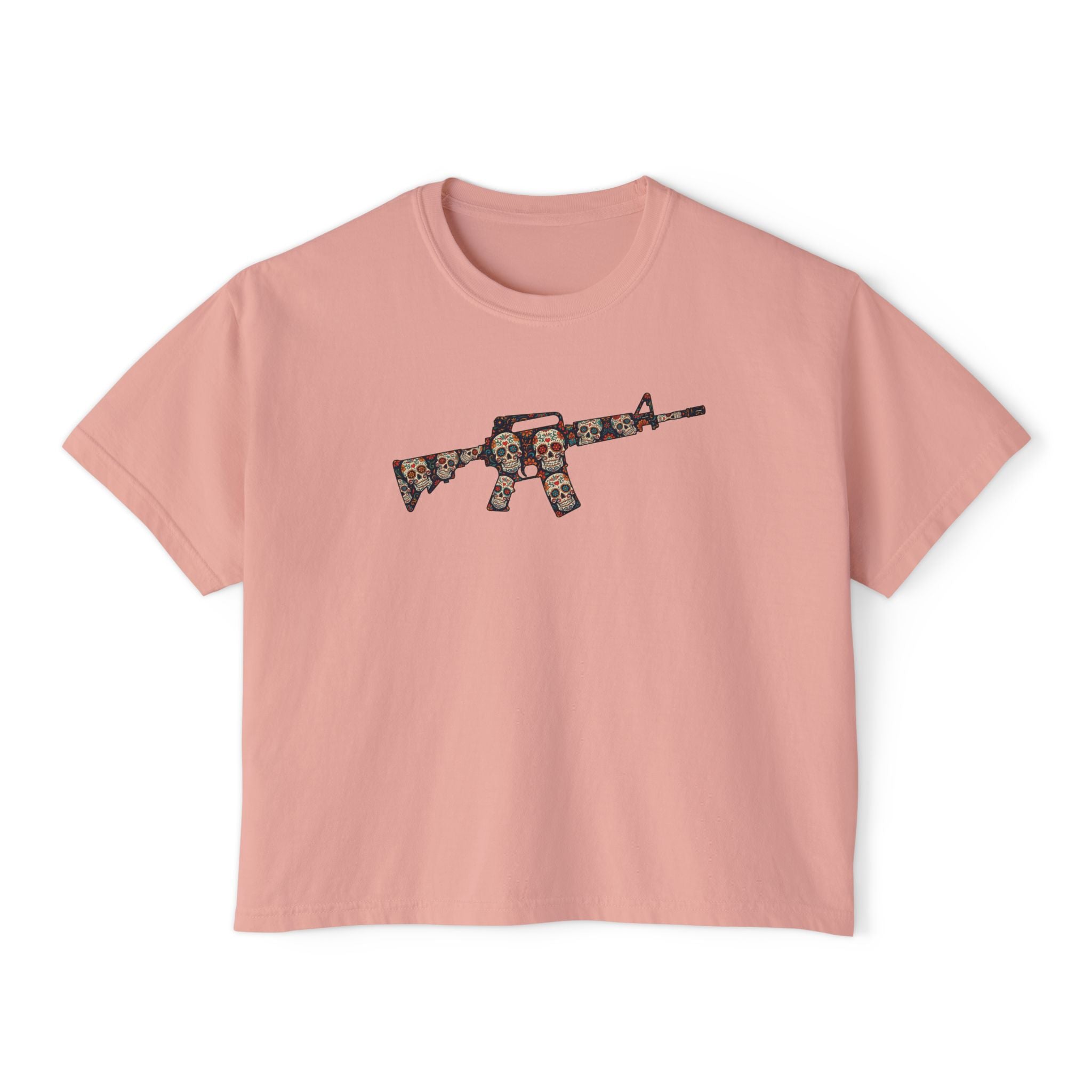 The Sugar Skull Collection -AR Rifle- Women’s Boxy Tee