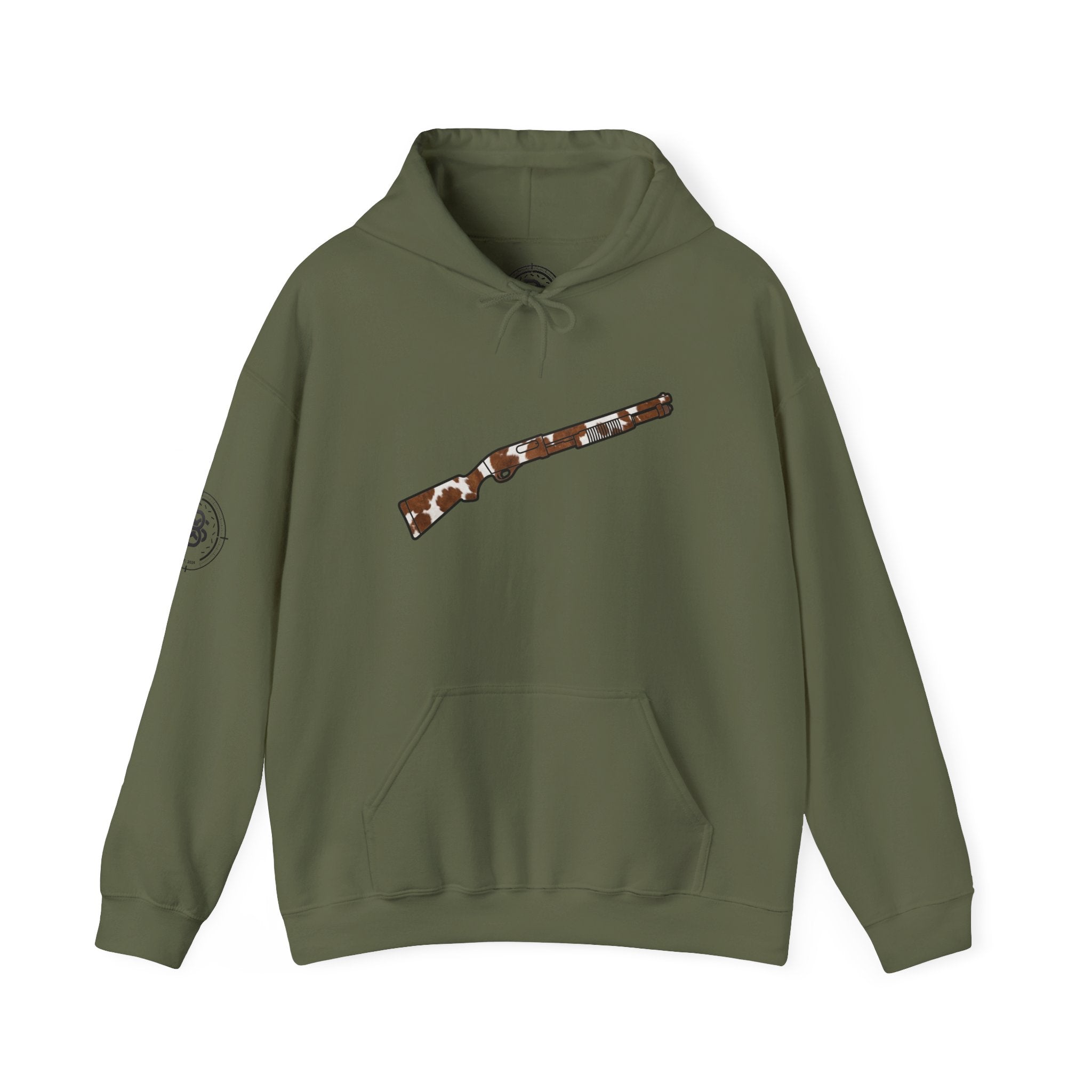 Cow Hide Shotgun Silhouette Hoodie