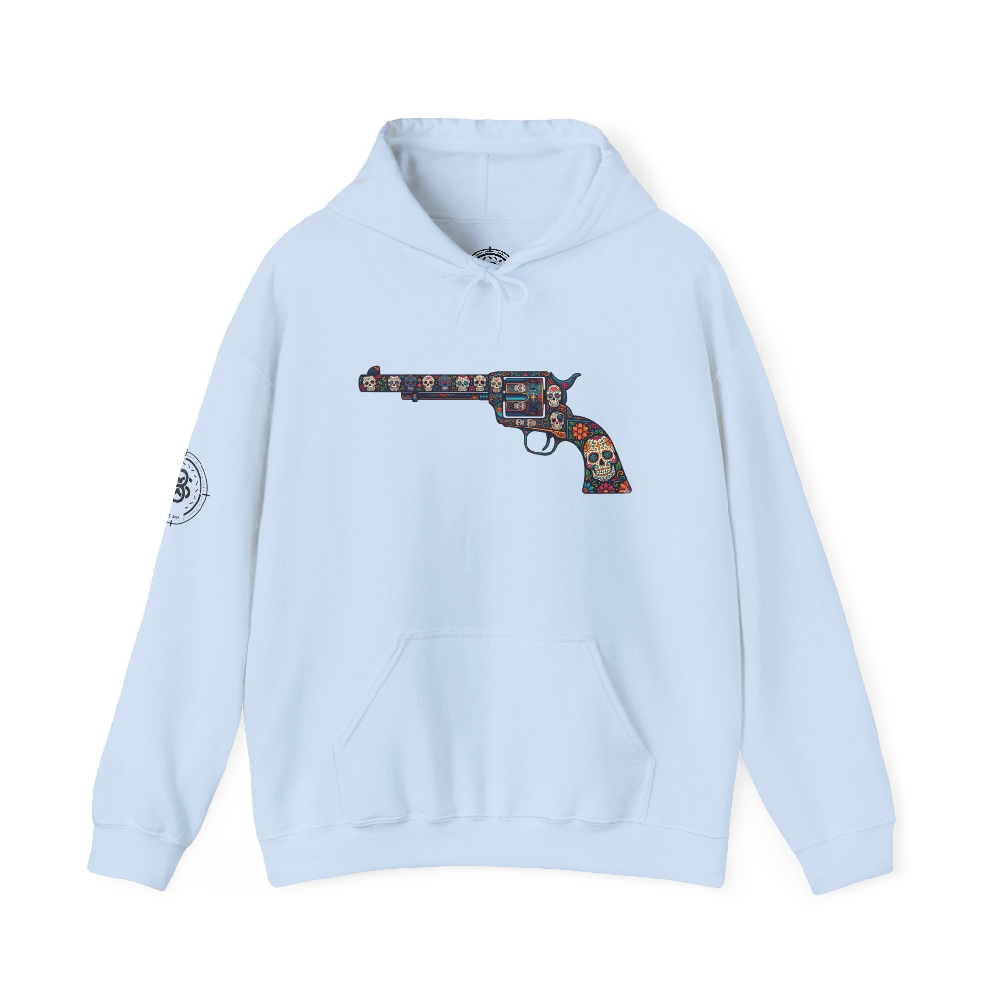 Sugar Skull Revolver Graphic Hoodie