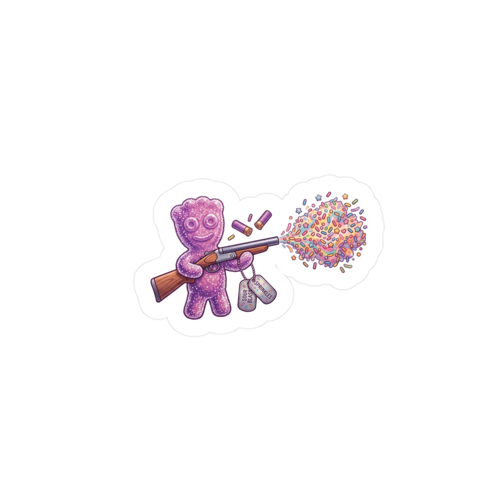 Sour Confetti Sprinkles Vinyl Decal — Cute Candy Shooter Sticker