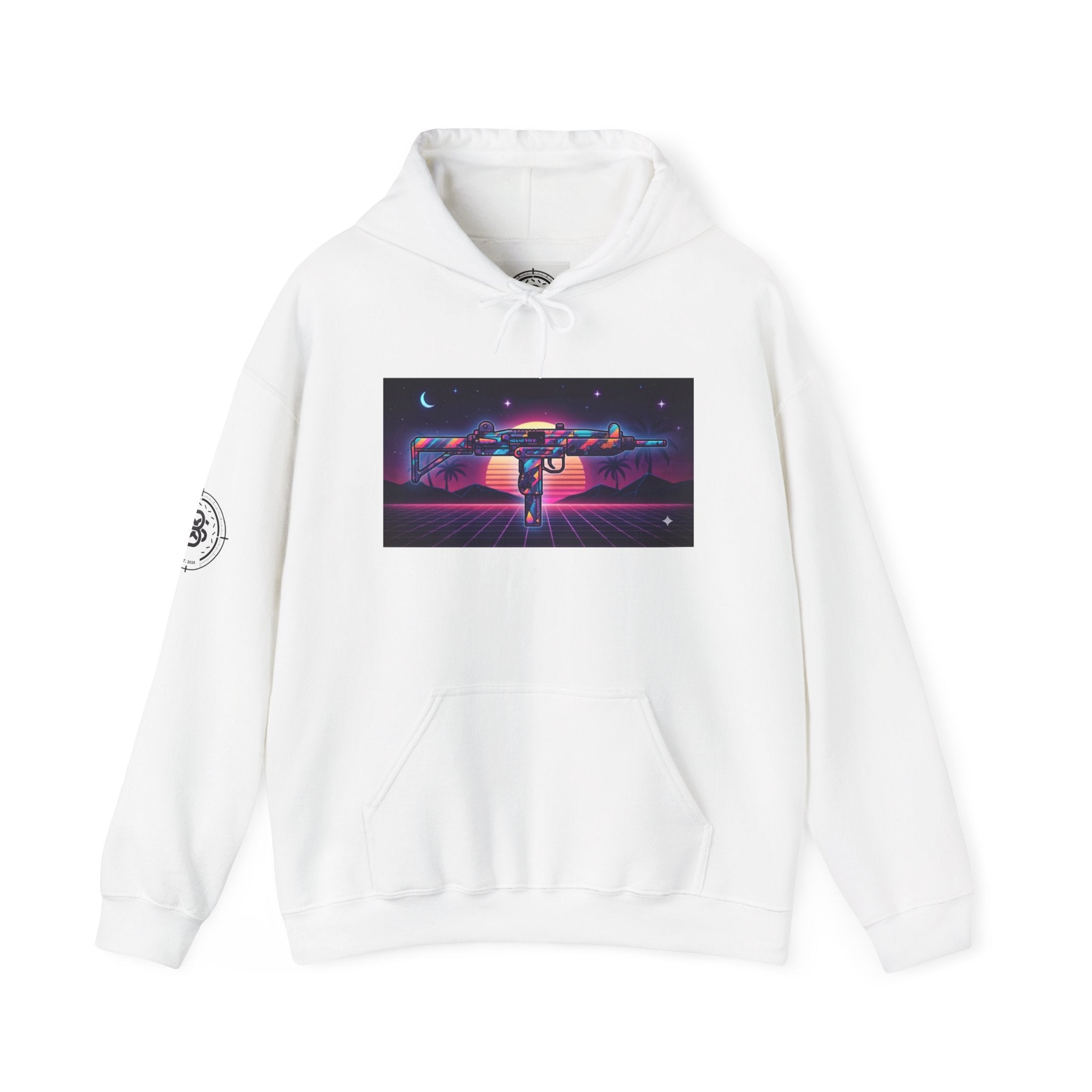 UZI Retro 80's Unisex Heavy Blend™ Hooded Sweatshirt