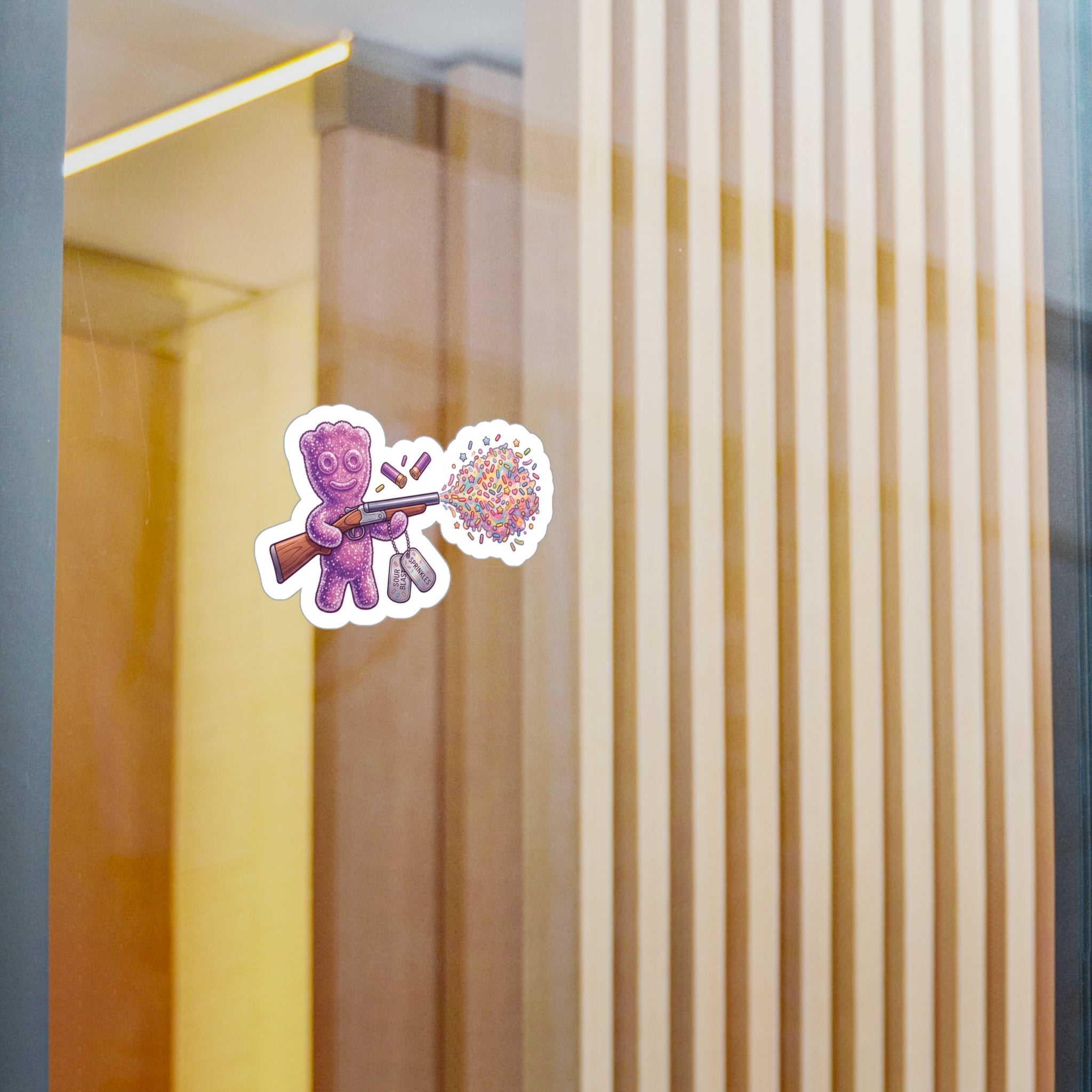 Sour Confetti Sprinkles Vinyl Decal — Cute Candy Shooter Sticker