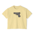 The Checker Collection-Pistol — Women's Boxy Tee