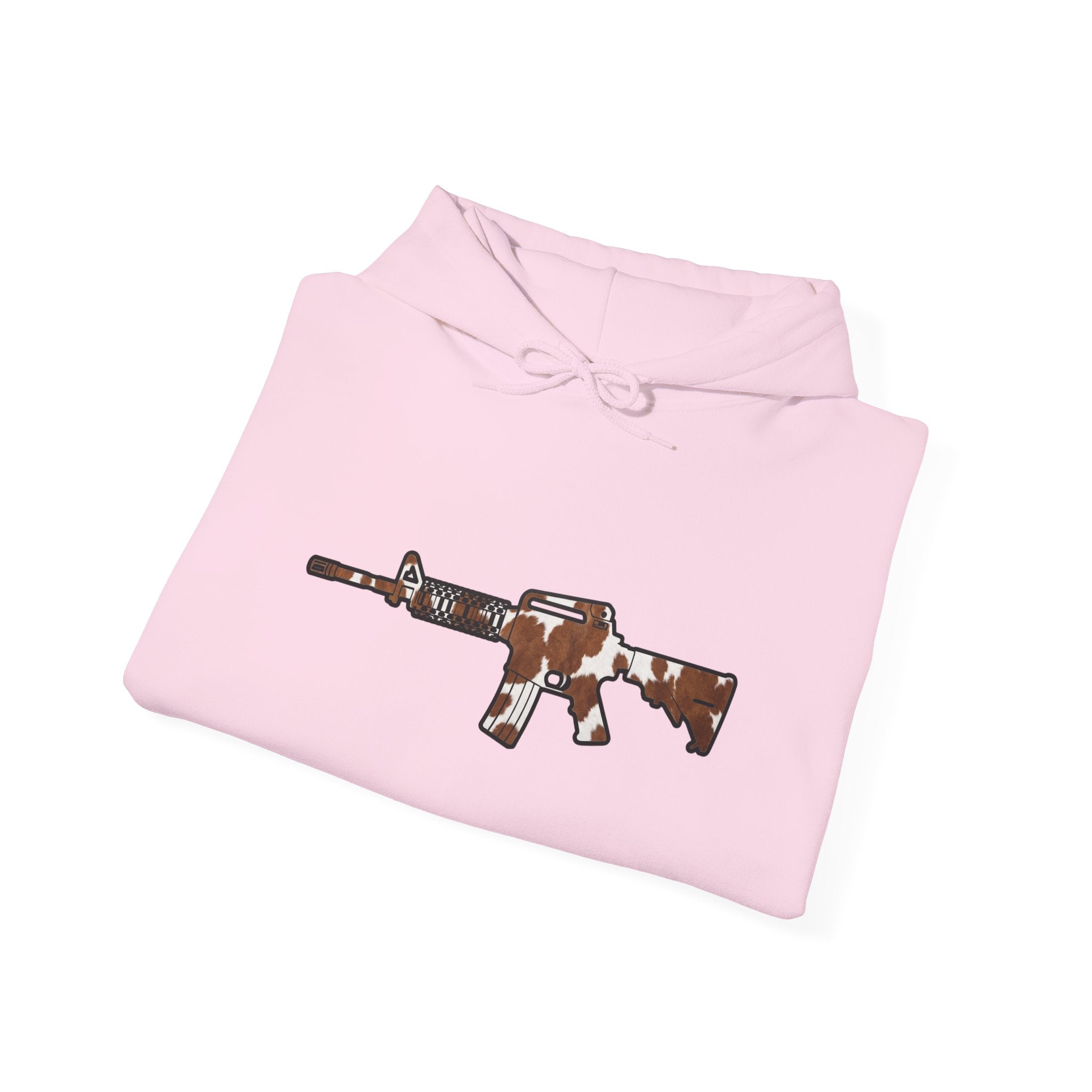 Cowhide AR Rifle Silhouette Hoodie