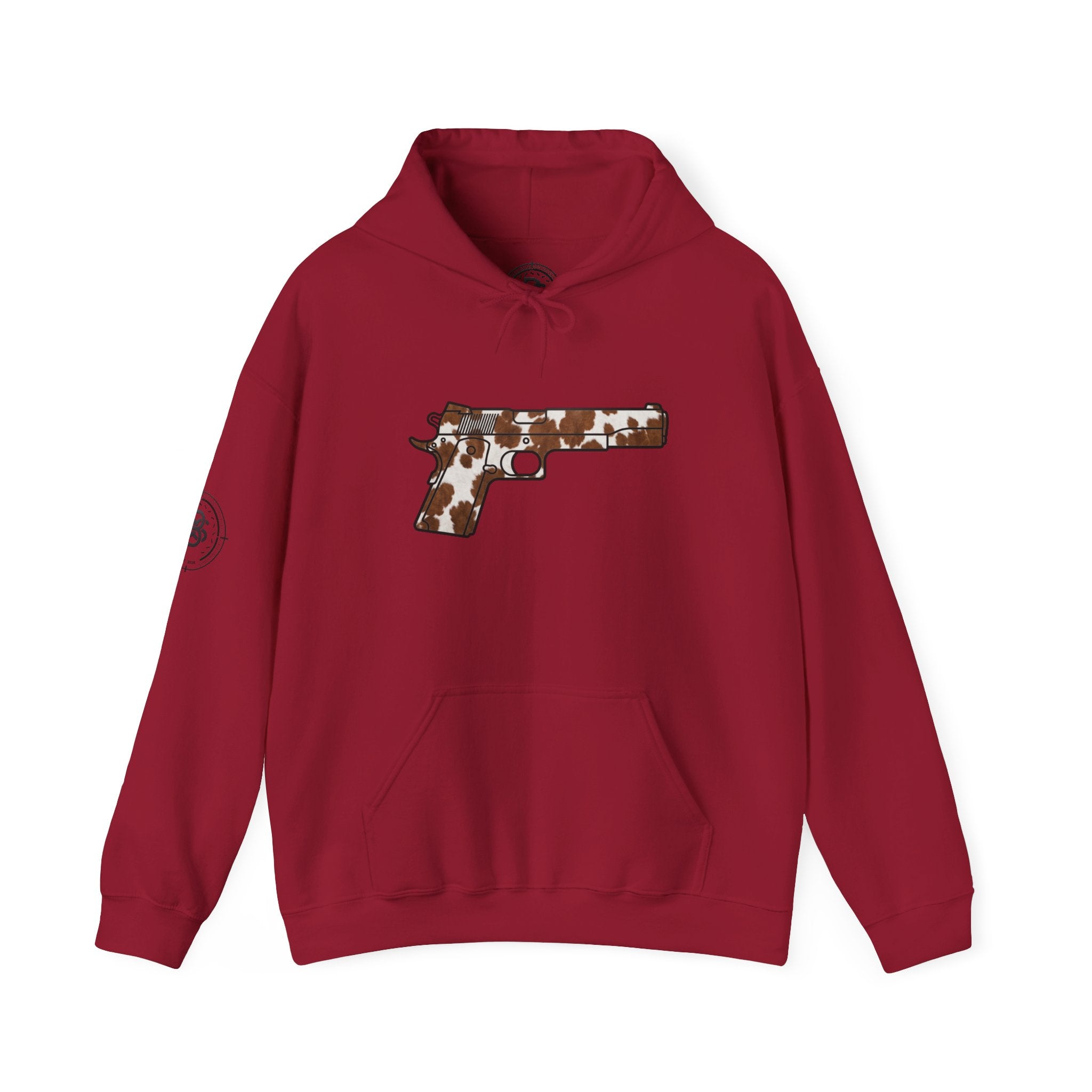 Cowhide Pistol Silhouette Hoodie