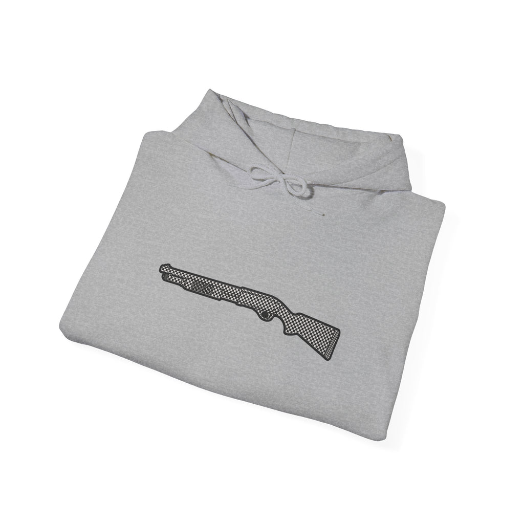 Checkered Shotgun Graphic Hoodie