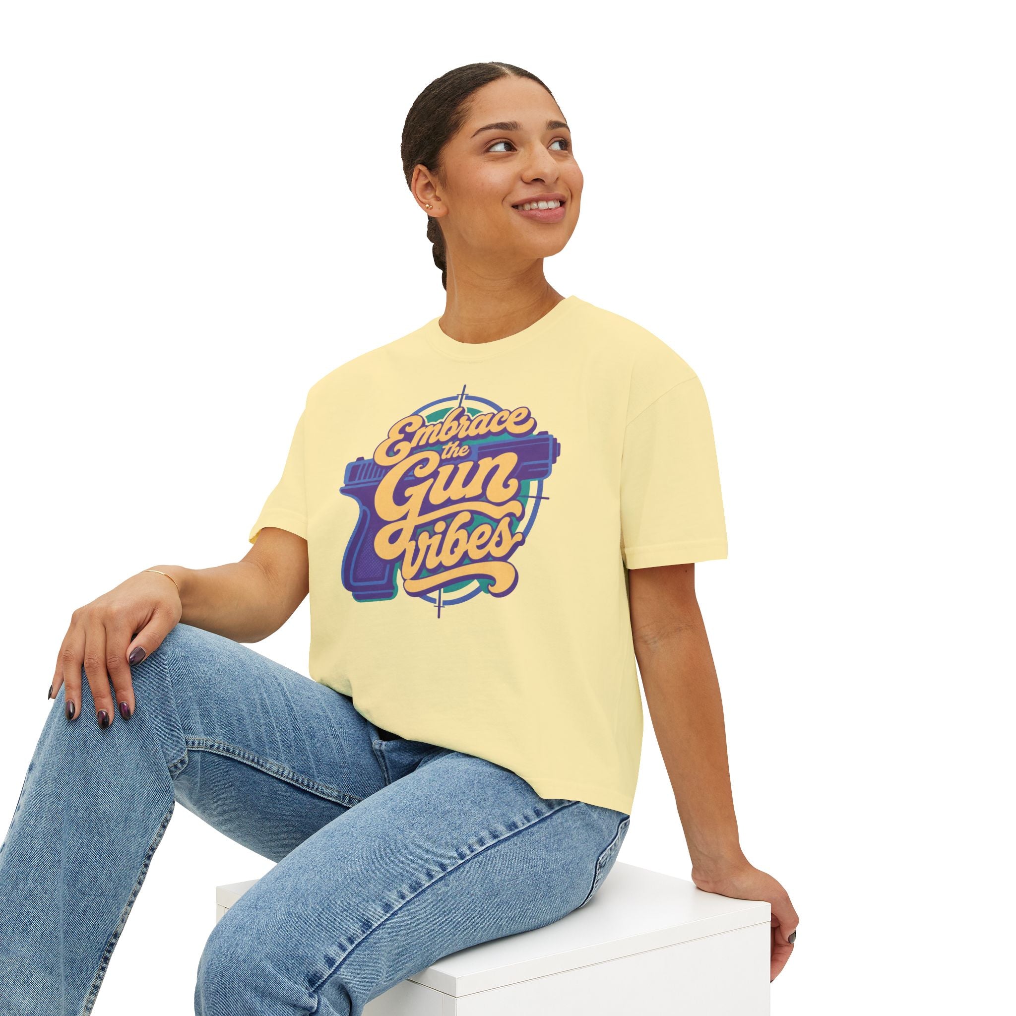 "Embrace the Gun Vibes" Retro