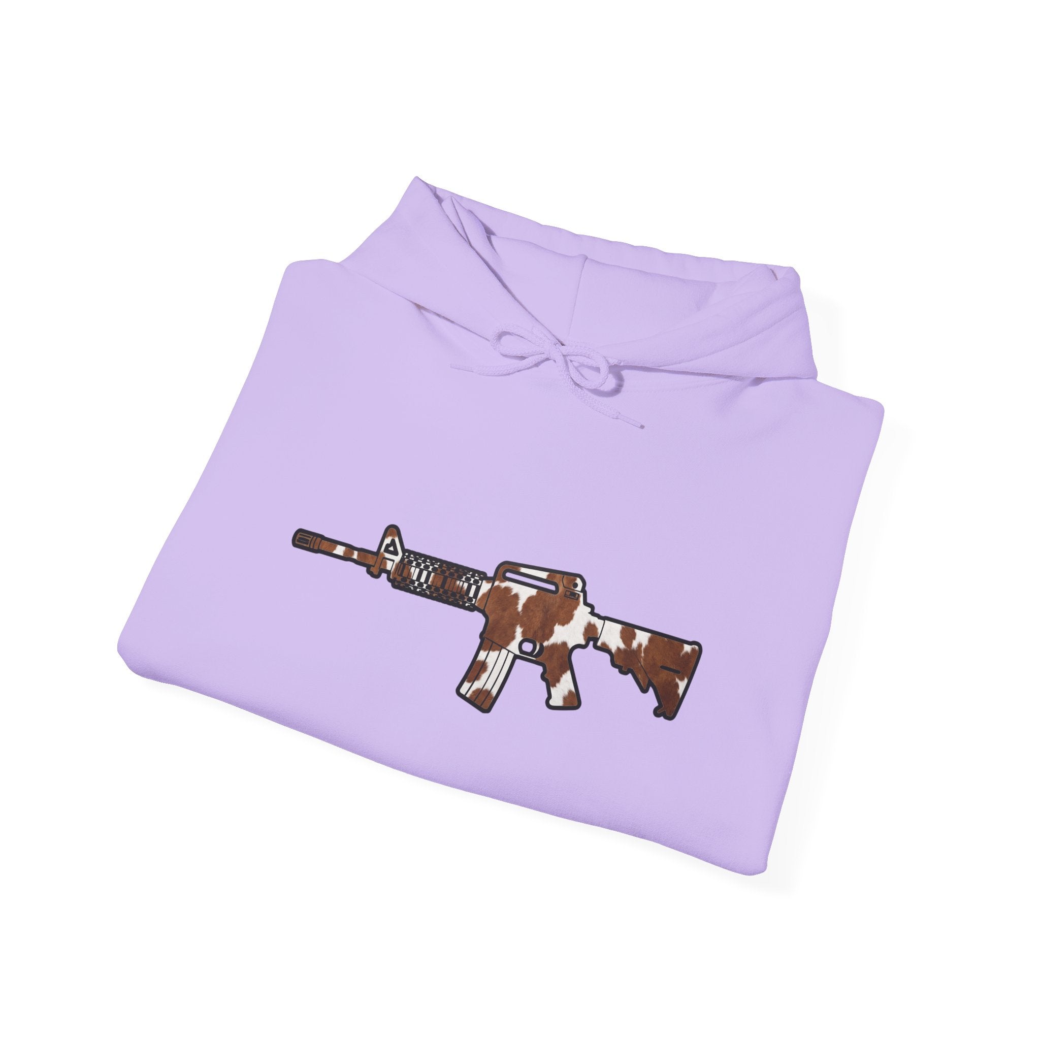 Cowhide AR Rifle Silhouette Hoodie