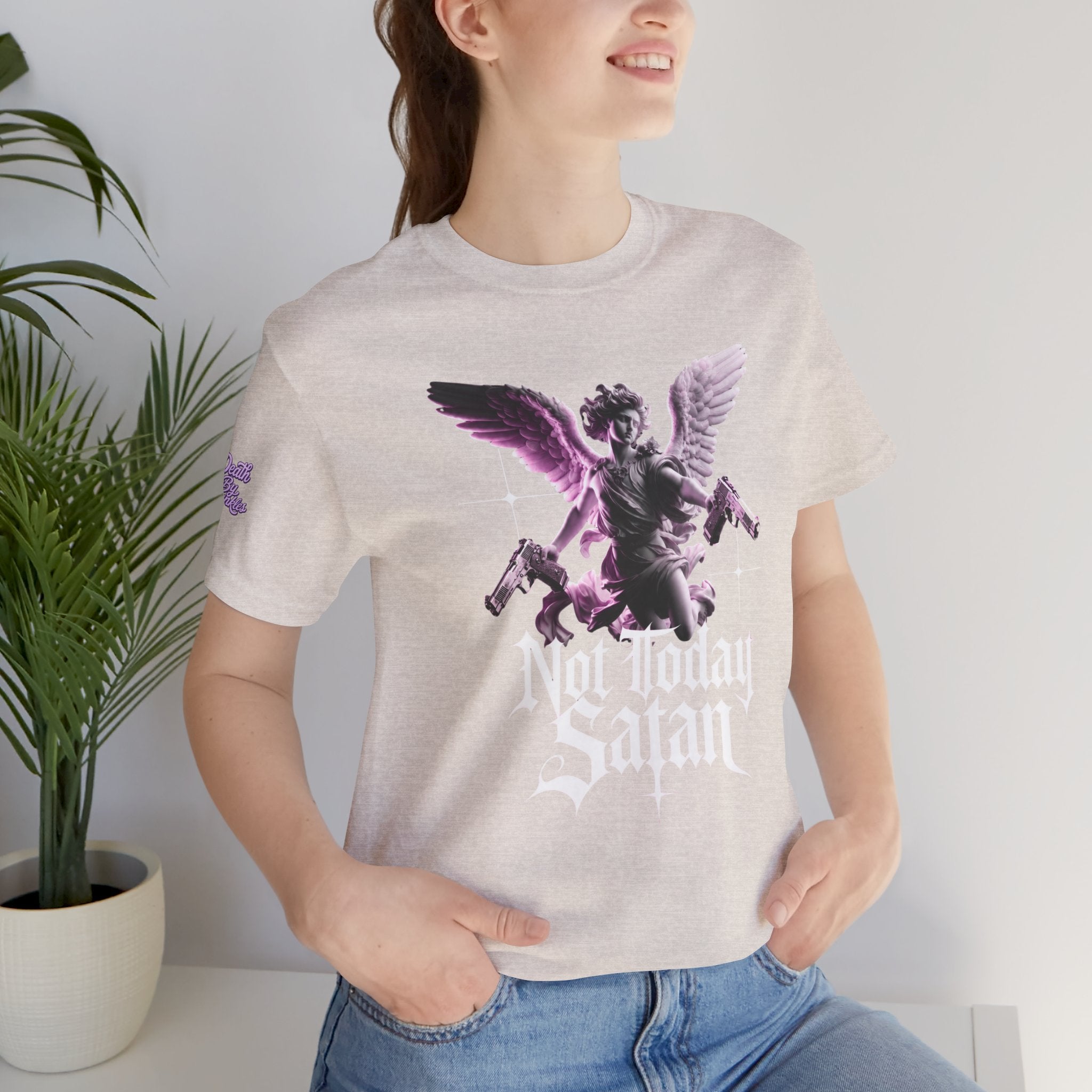 Angel Statue "Not Today Satan"