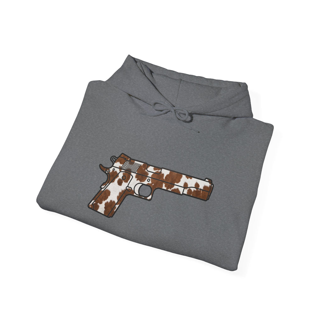 Cowhide Pistol Silhouette Hoodie