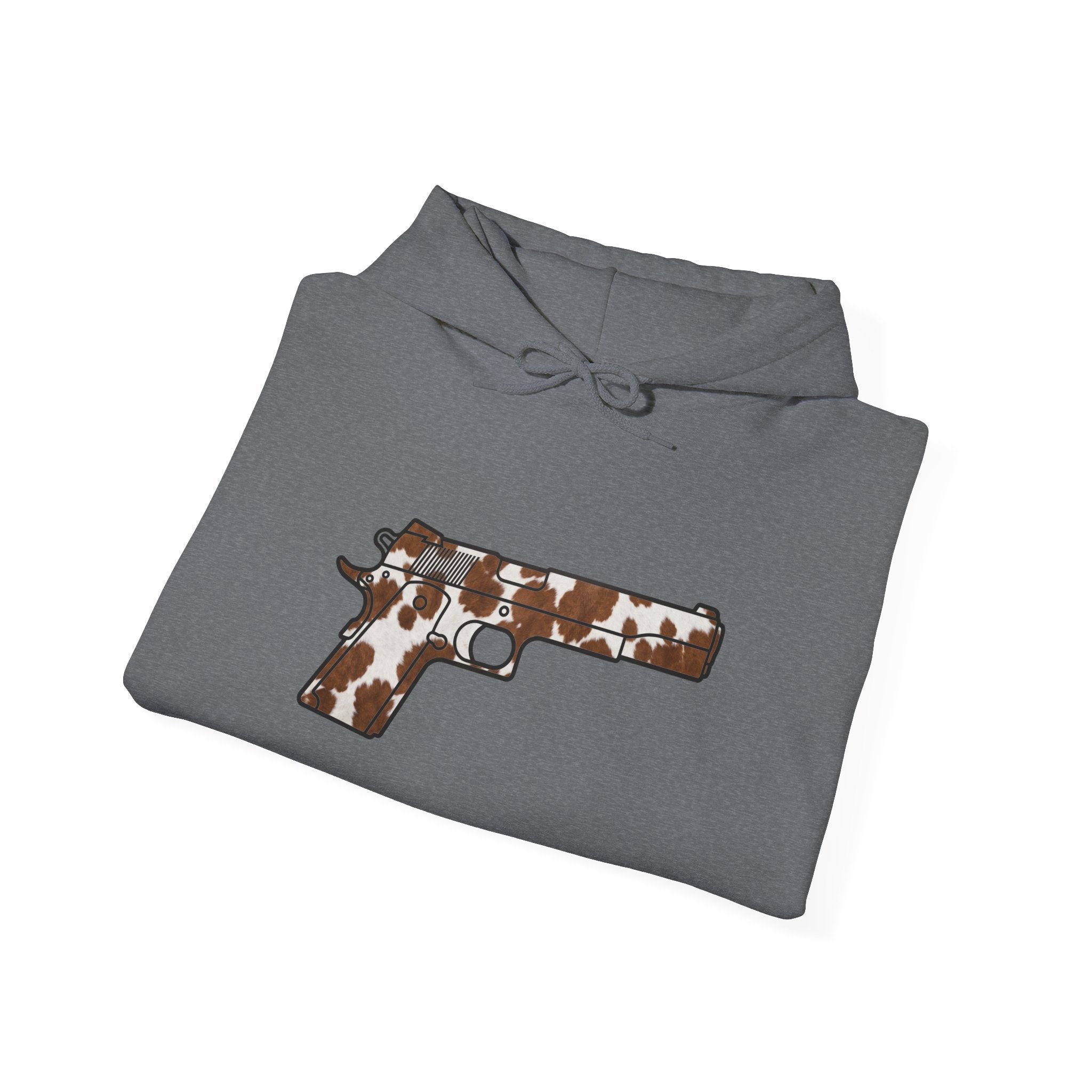 Cowhide Pistol Silhouette Hoodie